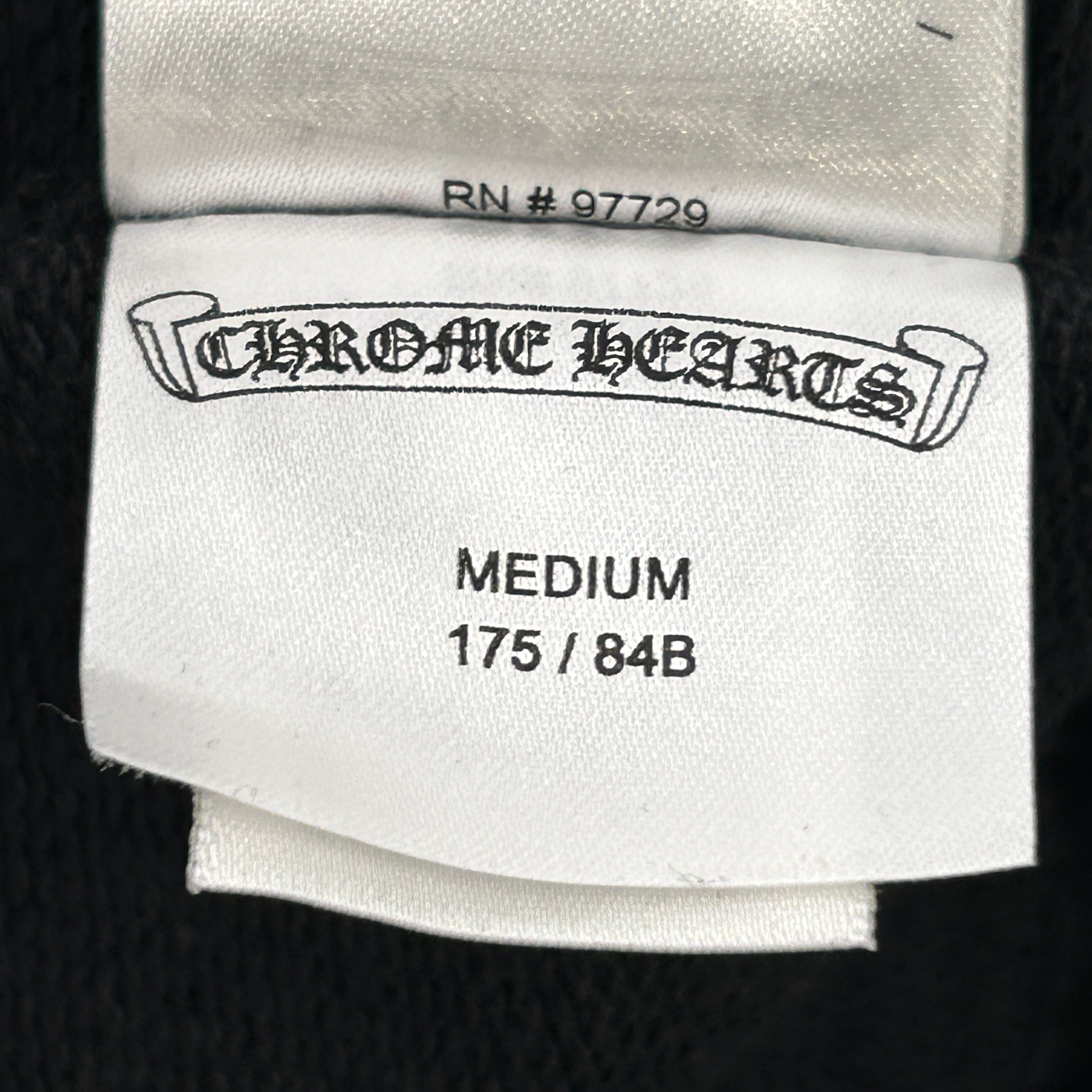CHROME HEARTS/Pants/M/Cotton/BLK/All Over Print/cemetary cross all over view 7