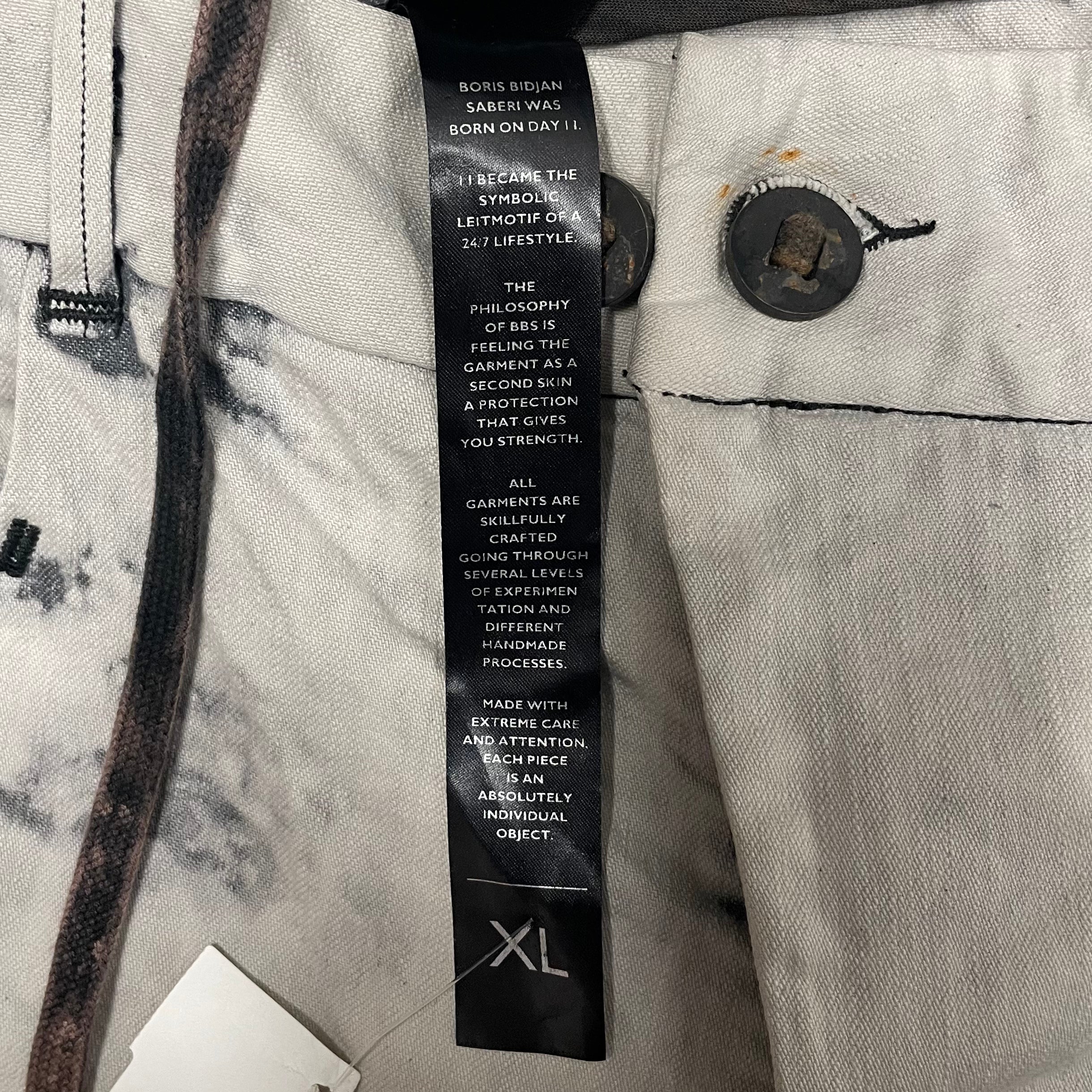 Boris Bidjan Saberi/Straight Pants/XL/Denim/WHT/NEW W TAG BORIS P13 DENIMS view 5