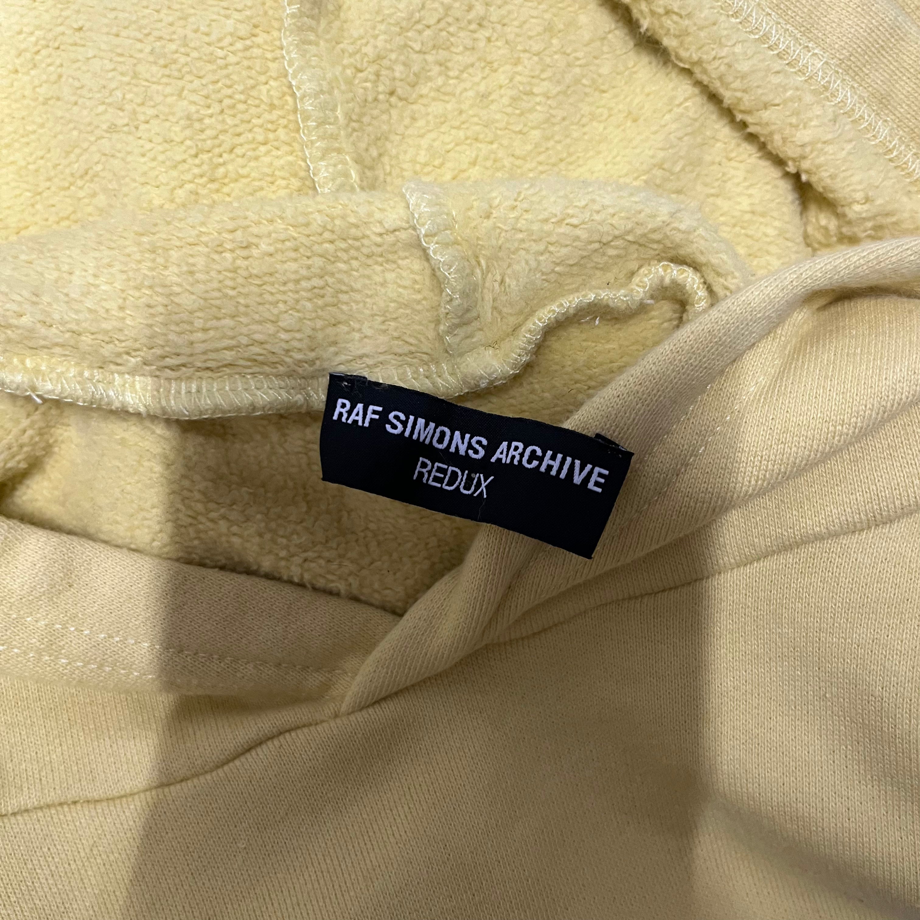 RAF SIMONS/Hoodie/1/Graphic/Cotton/YEL/archive redux sleeveless view 3