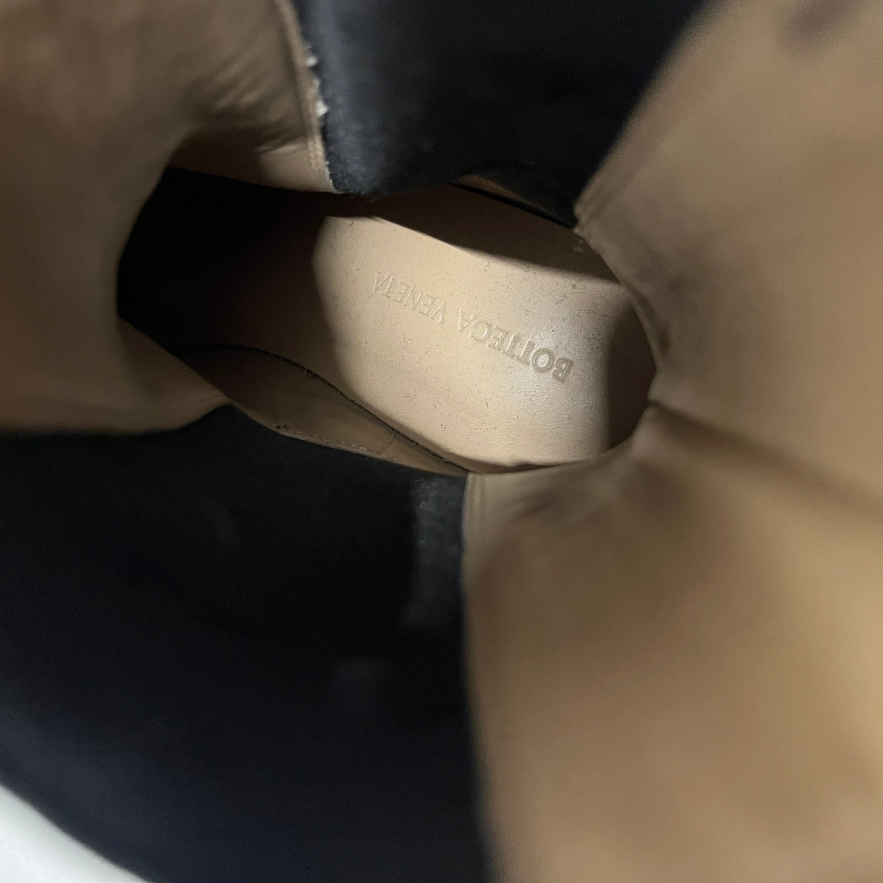 BOTTEGA VENETA/Chelsea Boots/US 9.5/Leather/BLK/tire platform view 4