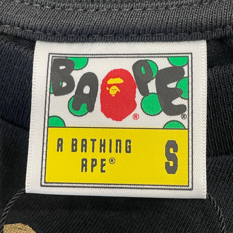 A BATHING APE/T-Shirt/S/Cotton/BLK/Graphic/abc camo gold zip shark 2022