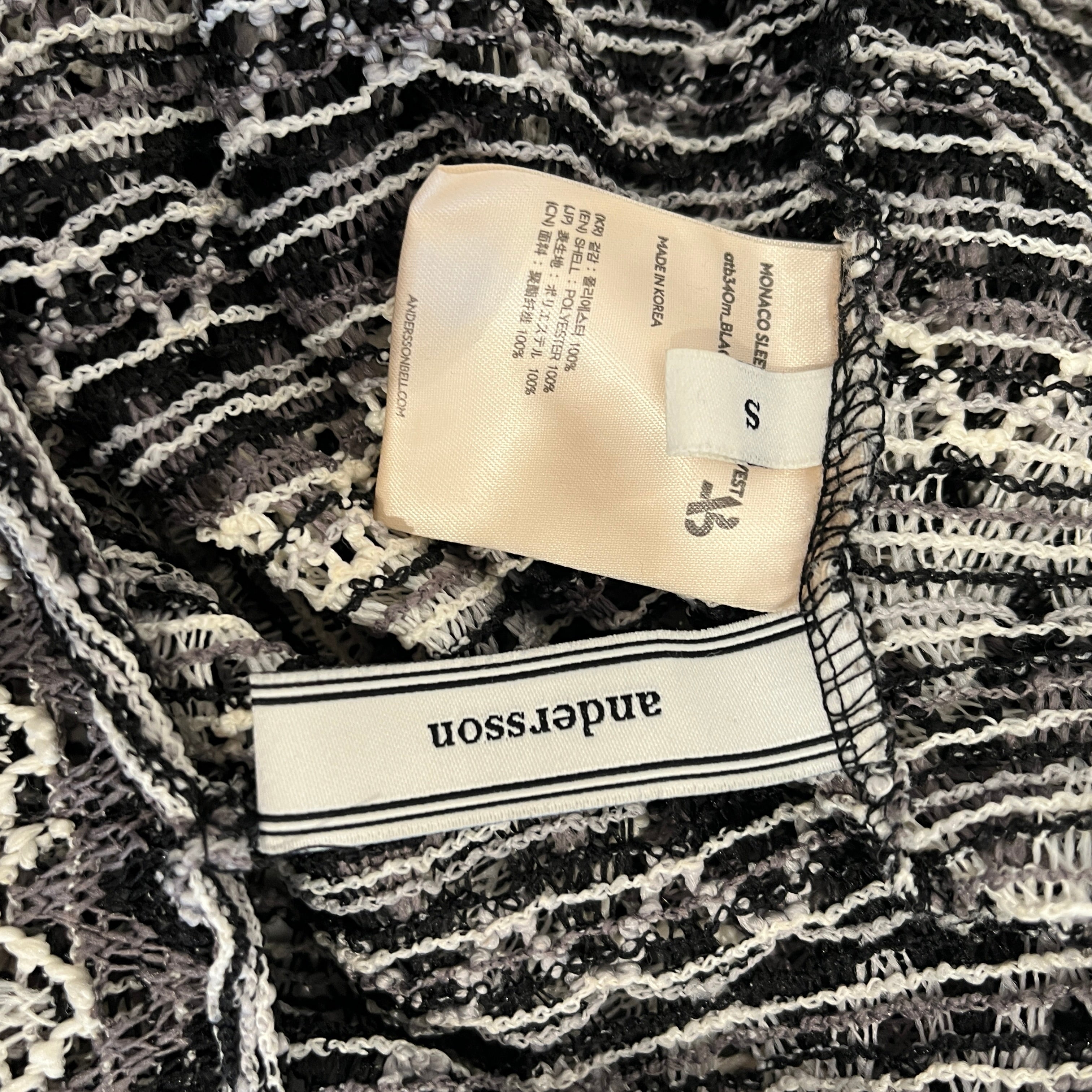 Andersson Bell/Tank Top/S/Cotton/GRY/knit monogram view 3