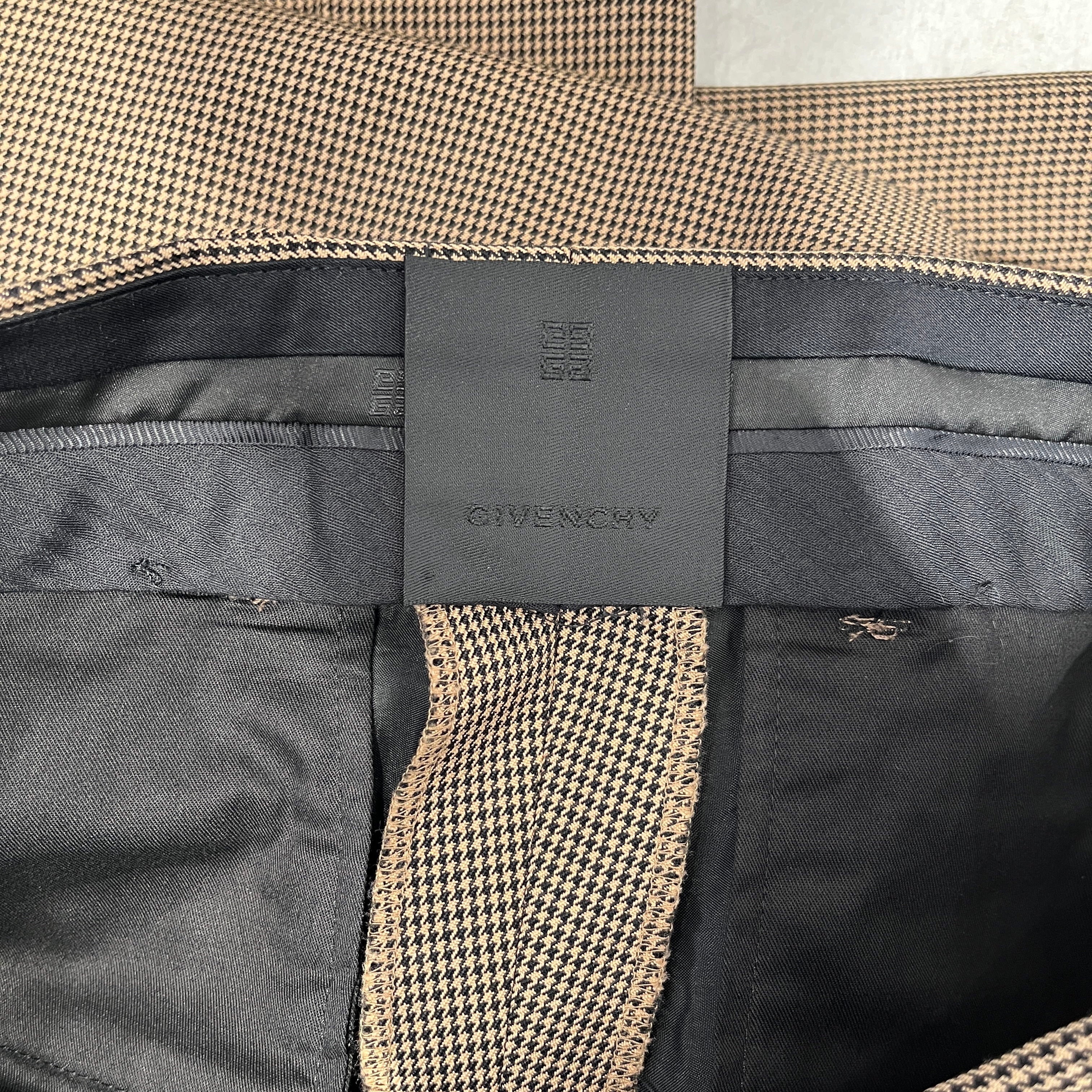GIVENCHY/Wide Leg Pants/48/Hombre Check/Cotton/MLT/GIVENCHY CHECKERED PANTS view 3