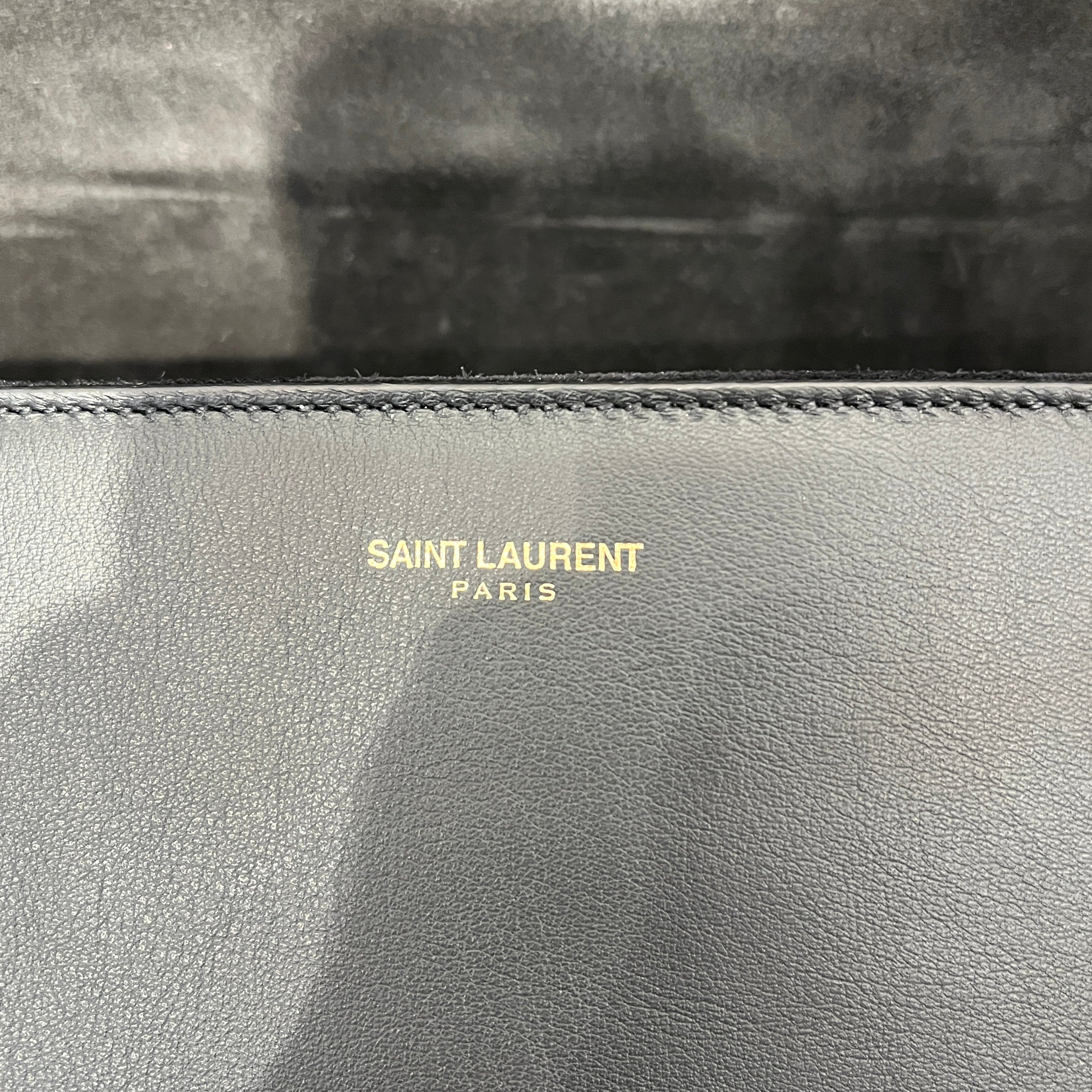YVES SAINT LAURENT/Clutch Bag/Leather/BLK/Y-LIGNE view 5