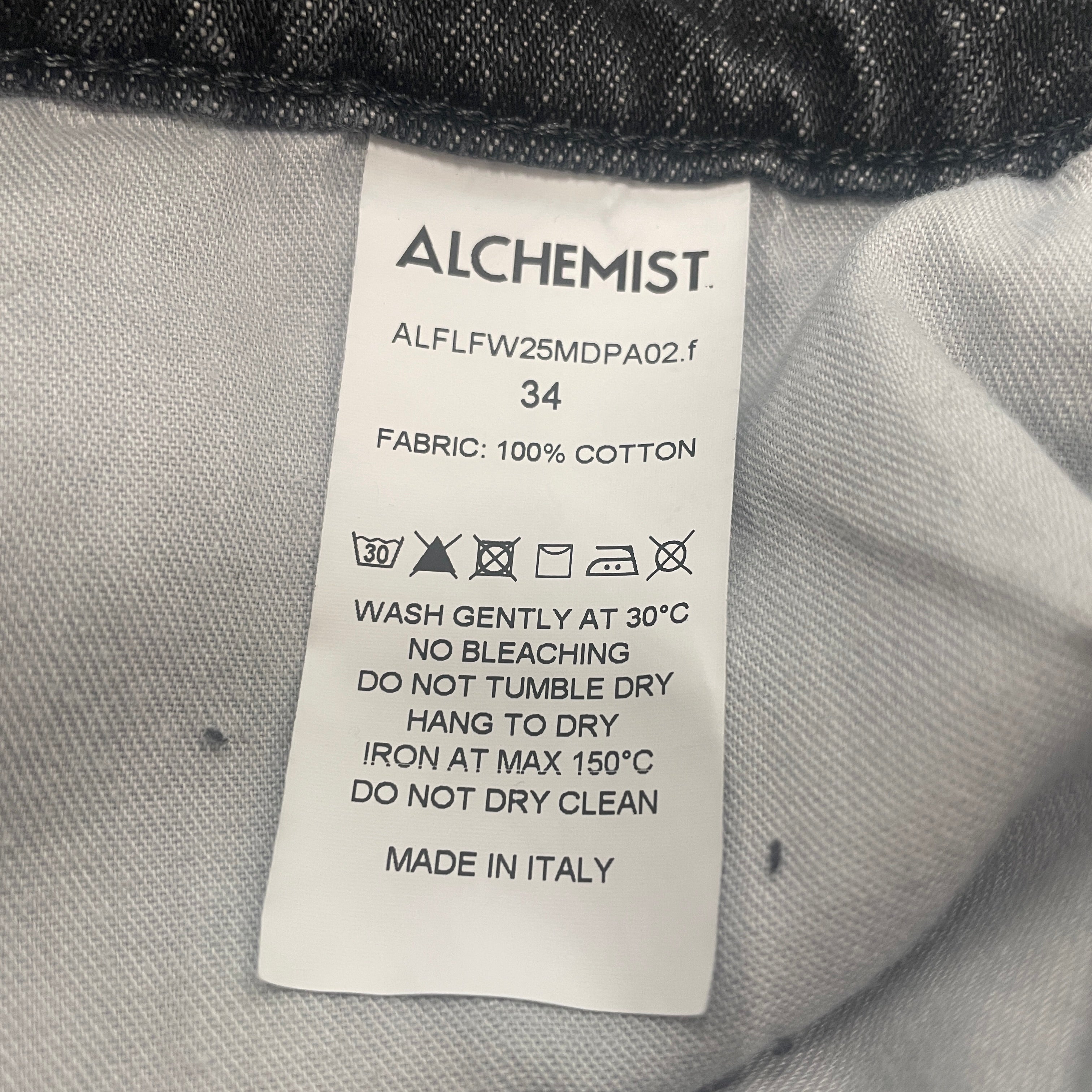 alchemist/Pants/34/Cotton/BLK/All Over Print/jewel cyber sigilism leg desig view 4