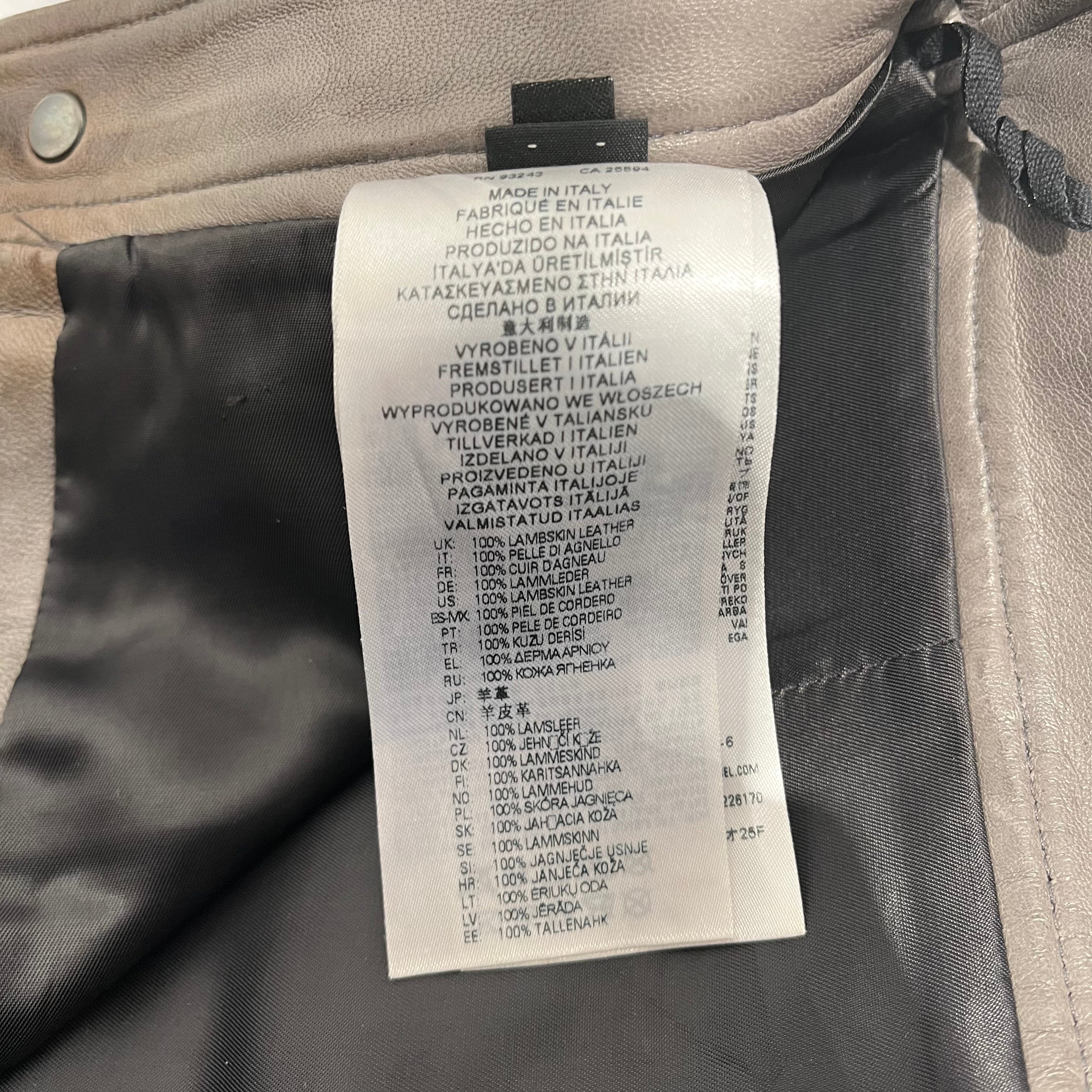 DIESEL/Skinny Pants/44/Leather/GRY/BIKER LEATHER PANTS view 4