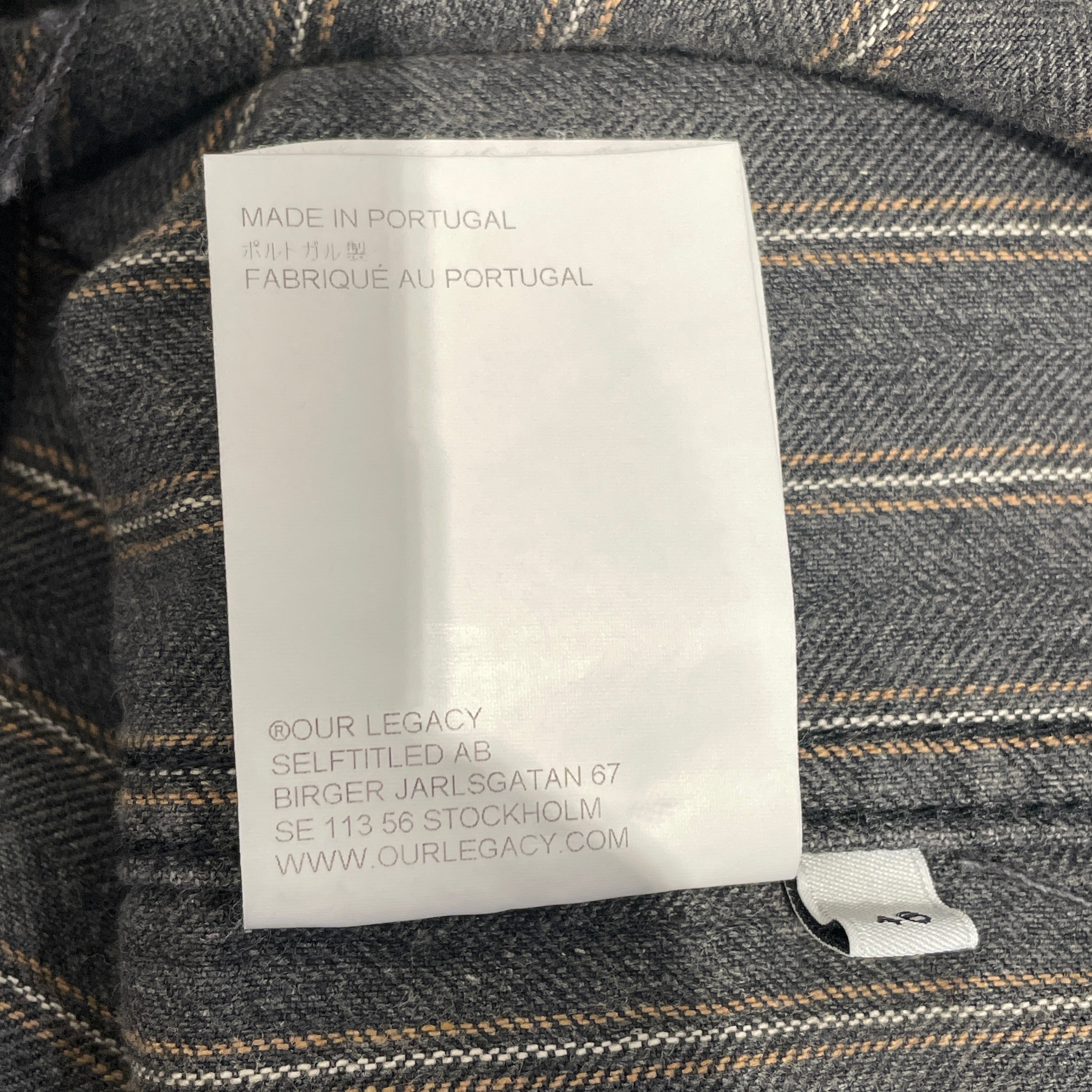 OUR LEGACY/Denim Jkt/46/Cotton/GRY/Stripe/Rebirth Cut Torino view 6