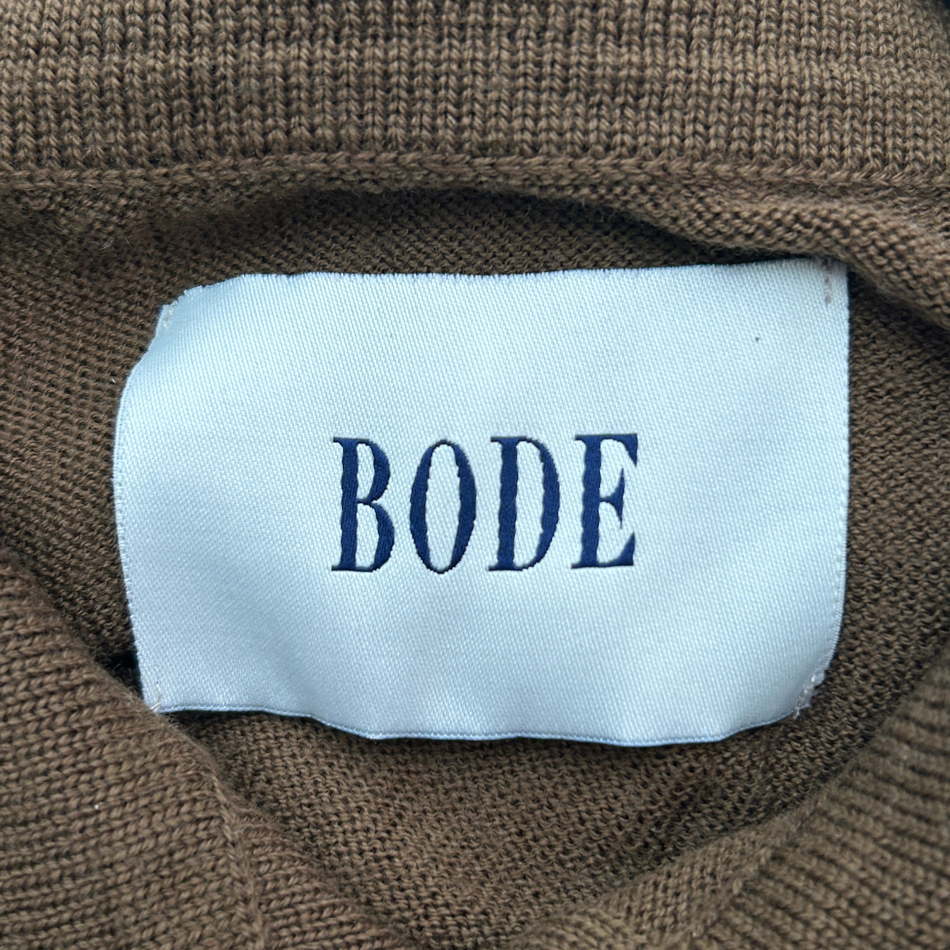 BODE/Sweater/M/L/Wool/BRW/FLOWER BUTTON view 3