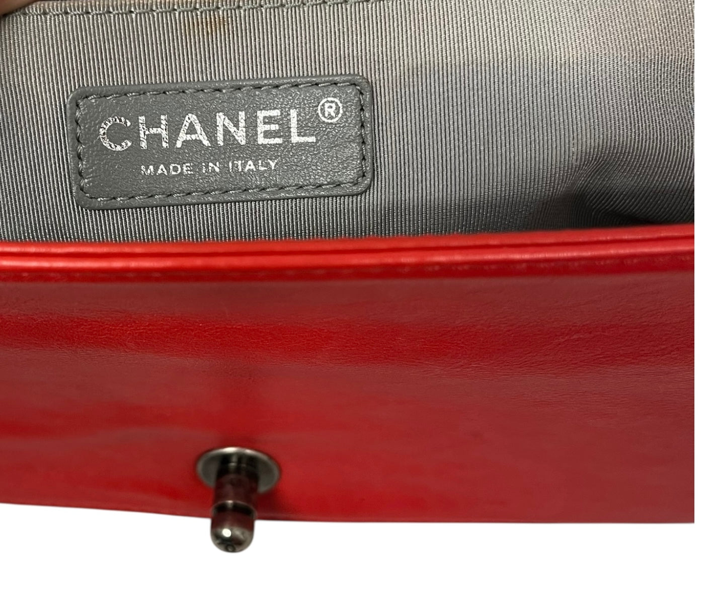 CHANEL/Bag/Leather/RED/BOY BAG QUILTED 18886623 view 3