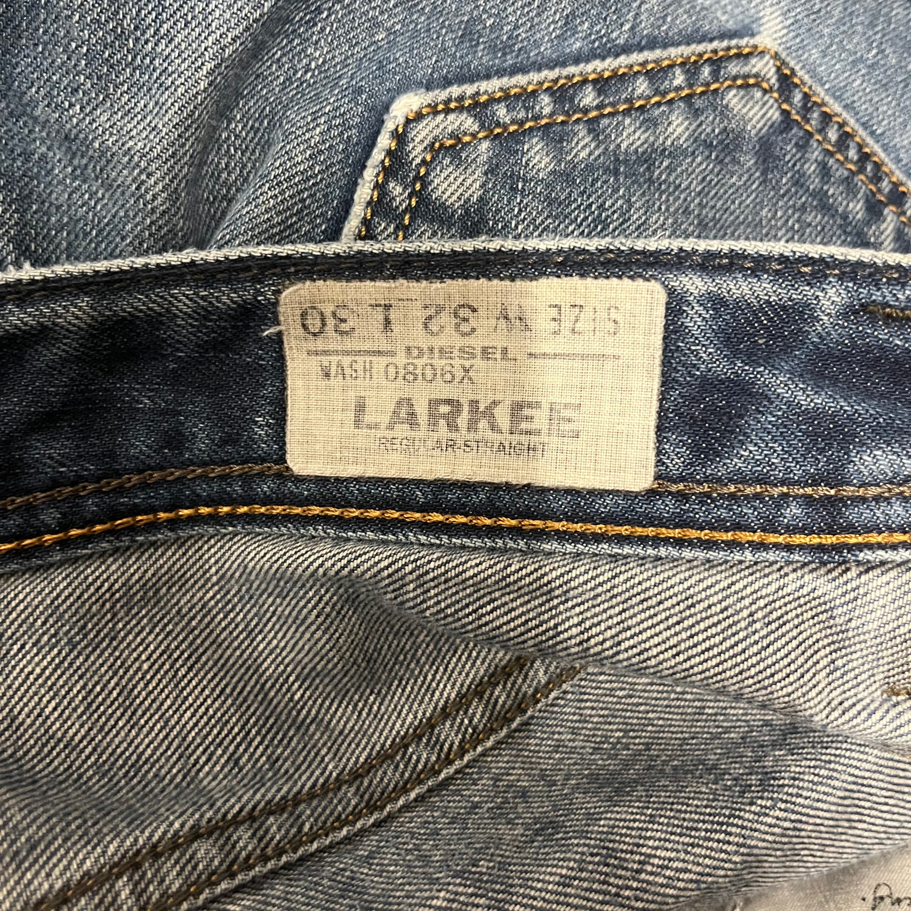 DIESEL/Straight Pants/32/Cotton/BLU/ view 3