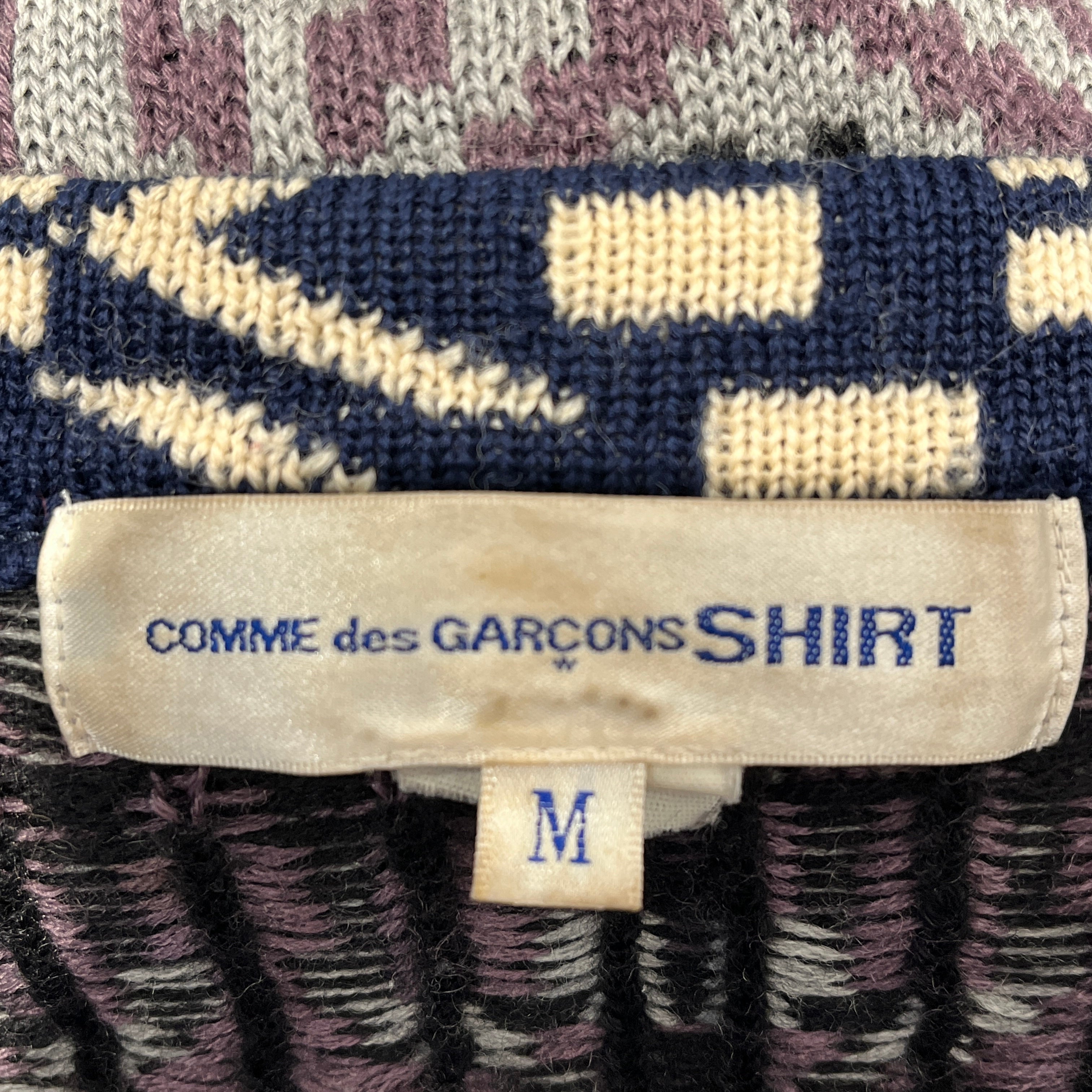 COMME des GARCONS SHIRT/Heavy Cardigan/M/All Over Print/Wool/MLT/MULTICOLOR MULTI PRINT view 3