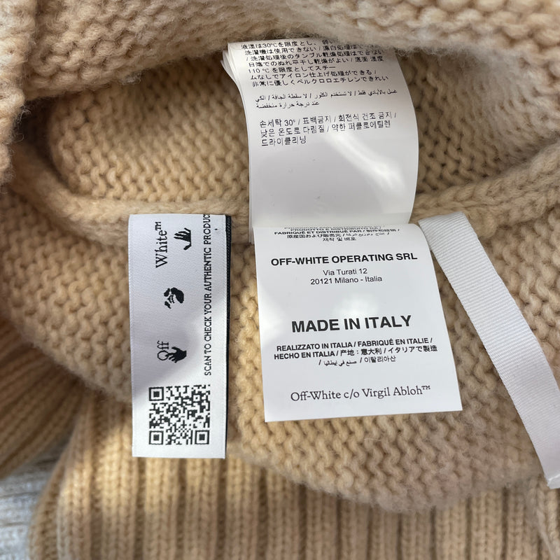 OFF-WHITE/Sweater/38/Wool/KHK/