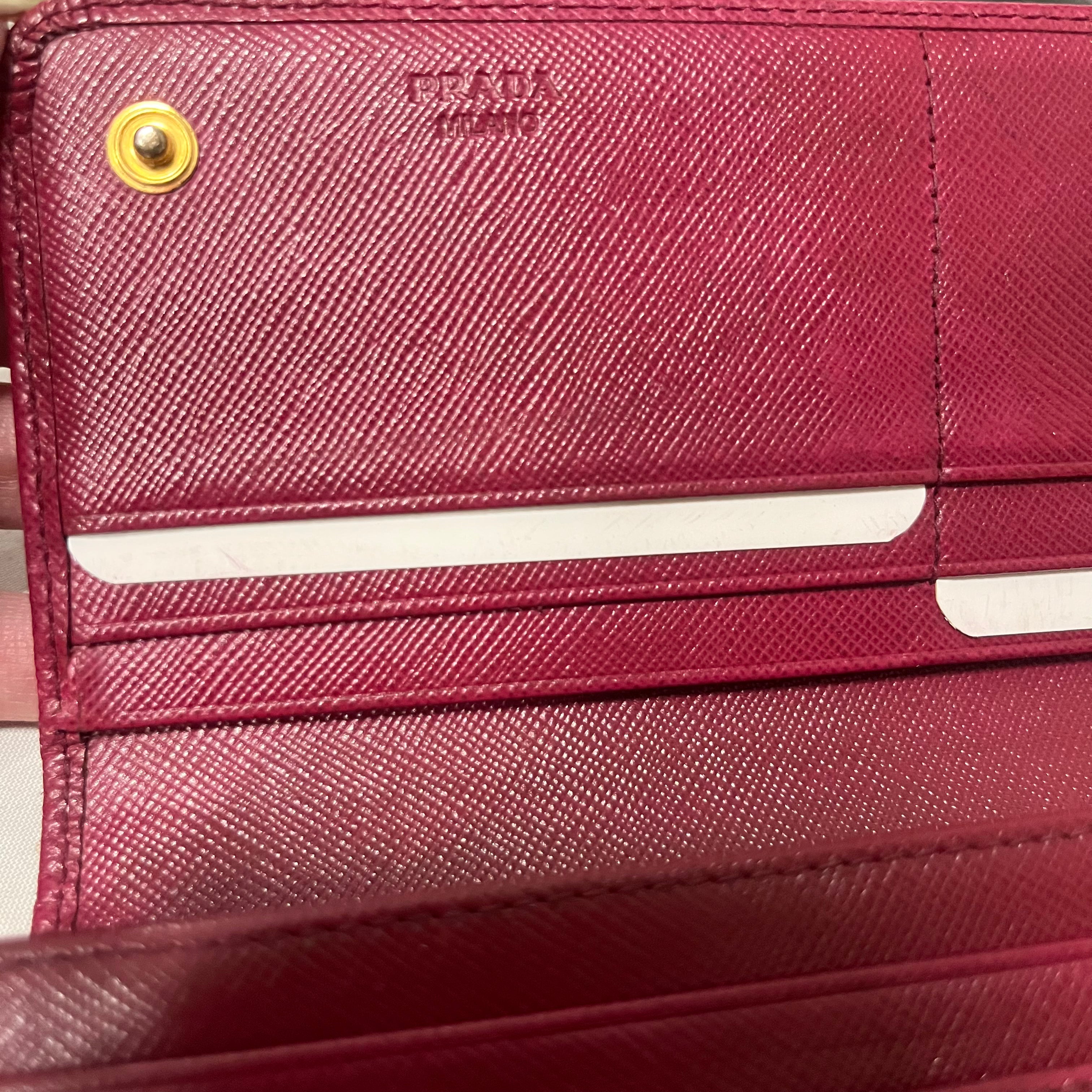 PRADA/Long Wallet/BRD/saffiano continental view 5