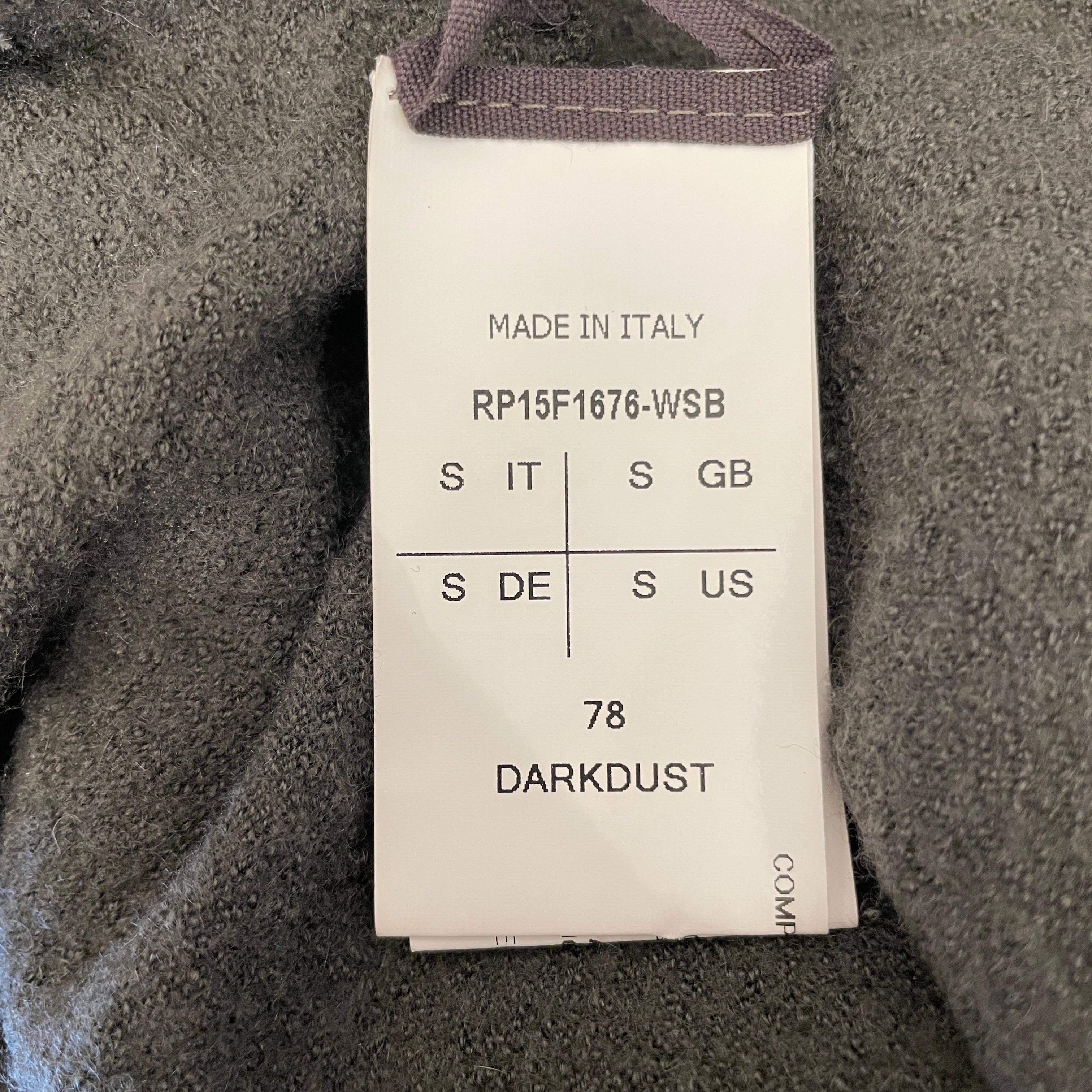 Rick Owens/Cardigan/S/Cashmere/GRY/FALL WINTER 15 SPHINX view 4