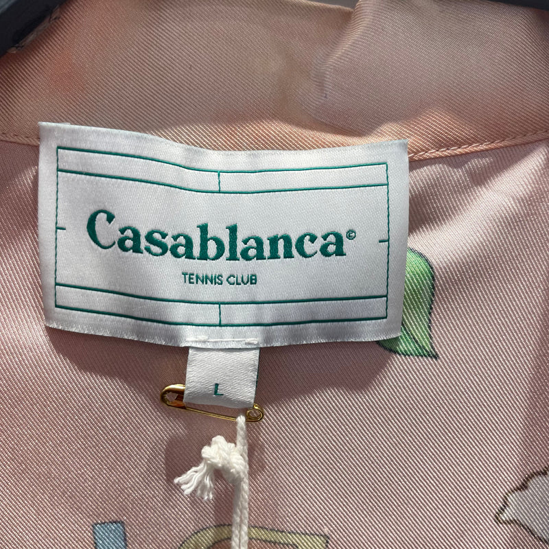 CASABLANCA/LS Shirt/L/Silk/MLT/All Over Print/paysage ideal