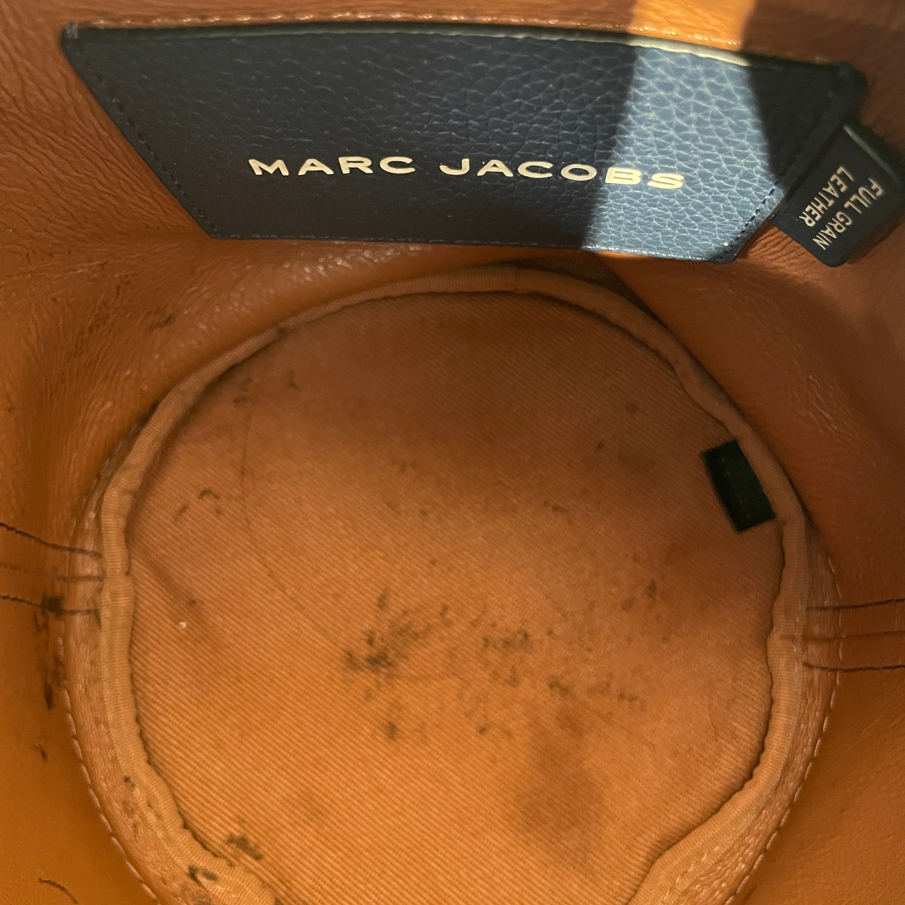 MARC BY MARC JACOBS/Hand Bag/Leather/NVY/Bucket bag view 3