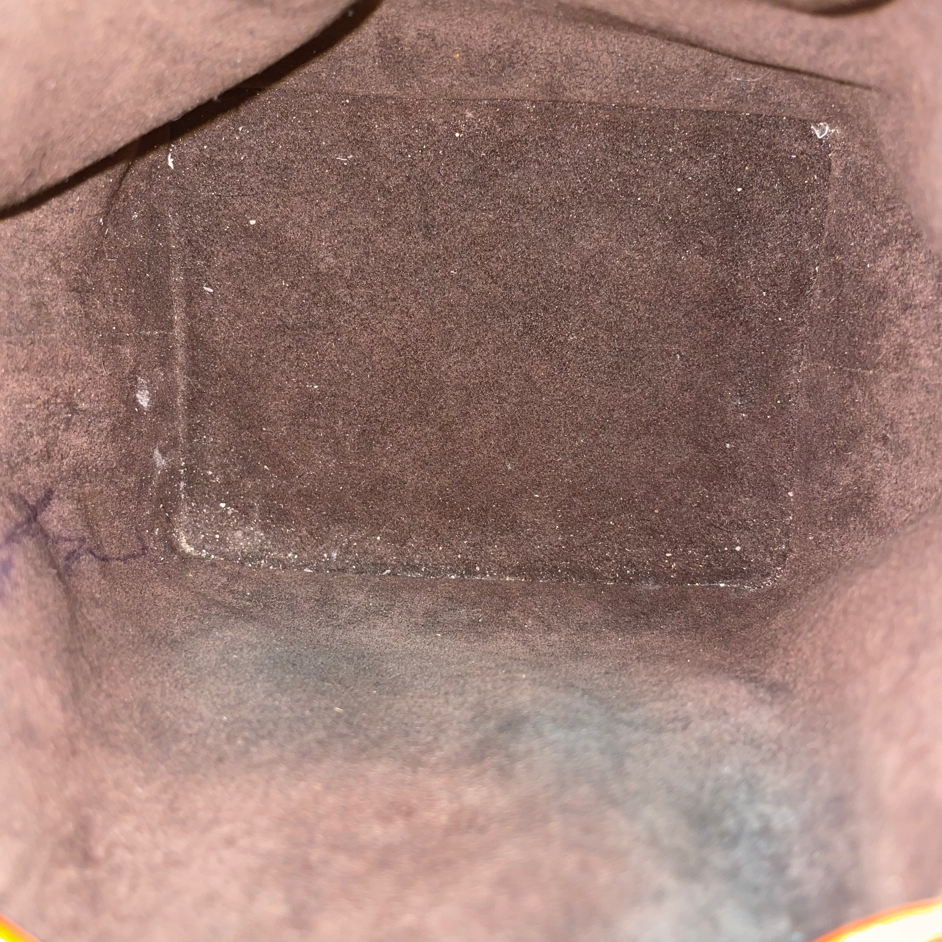 LOUIS VUITTON/Cross Body Bag/Monogram/Leather/BRW/NANO BUCKET BAG view 5