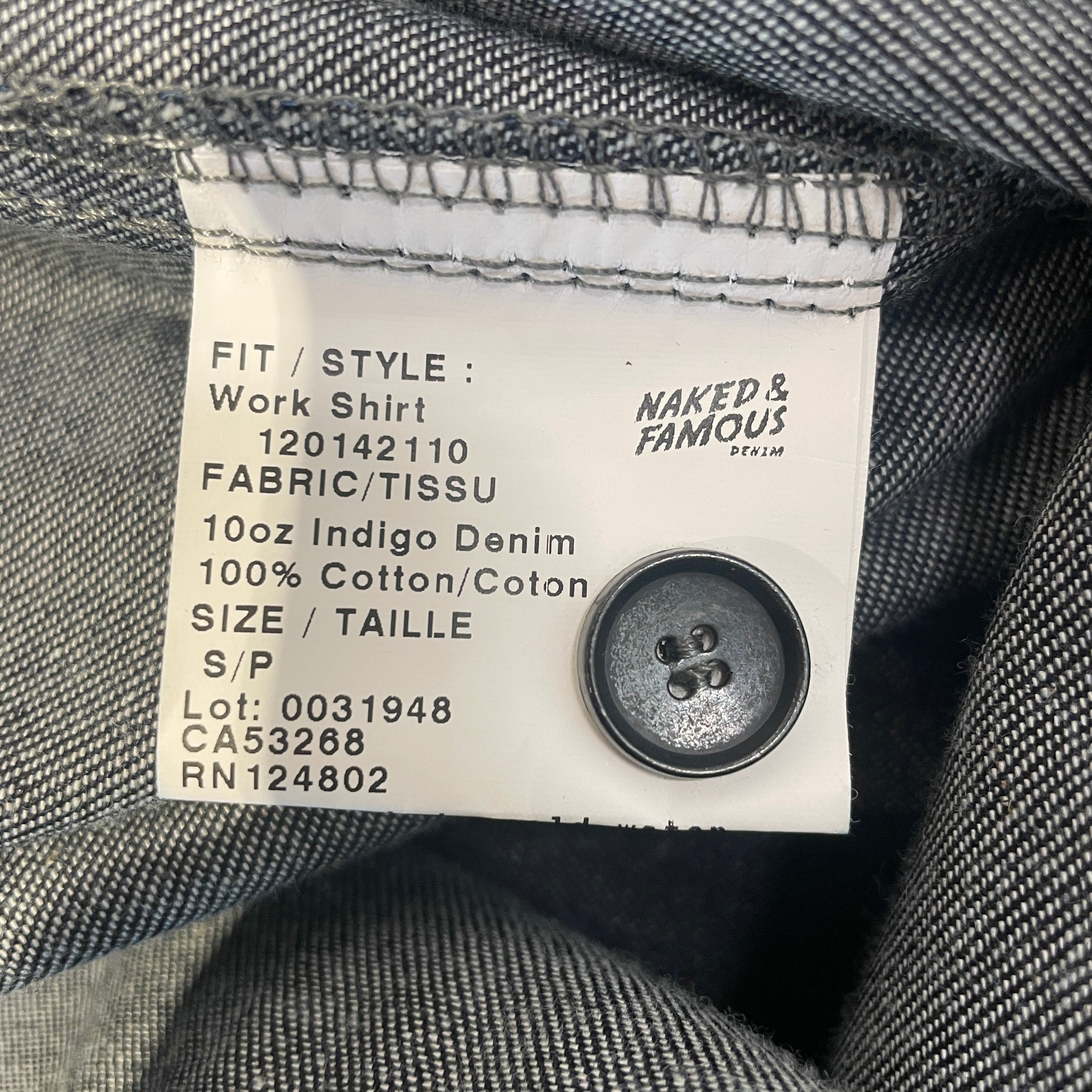 NAKED & FAMOUS DENIM/Denim Jkt/S/Denim/BLK/ view 3