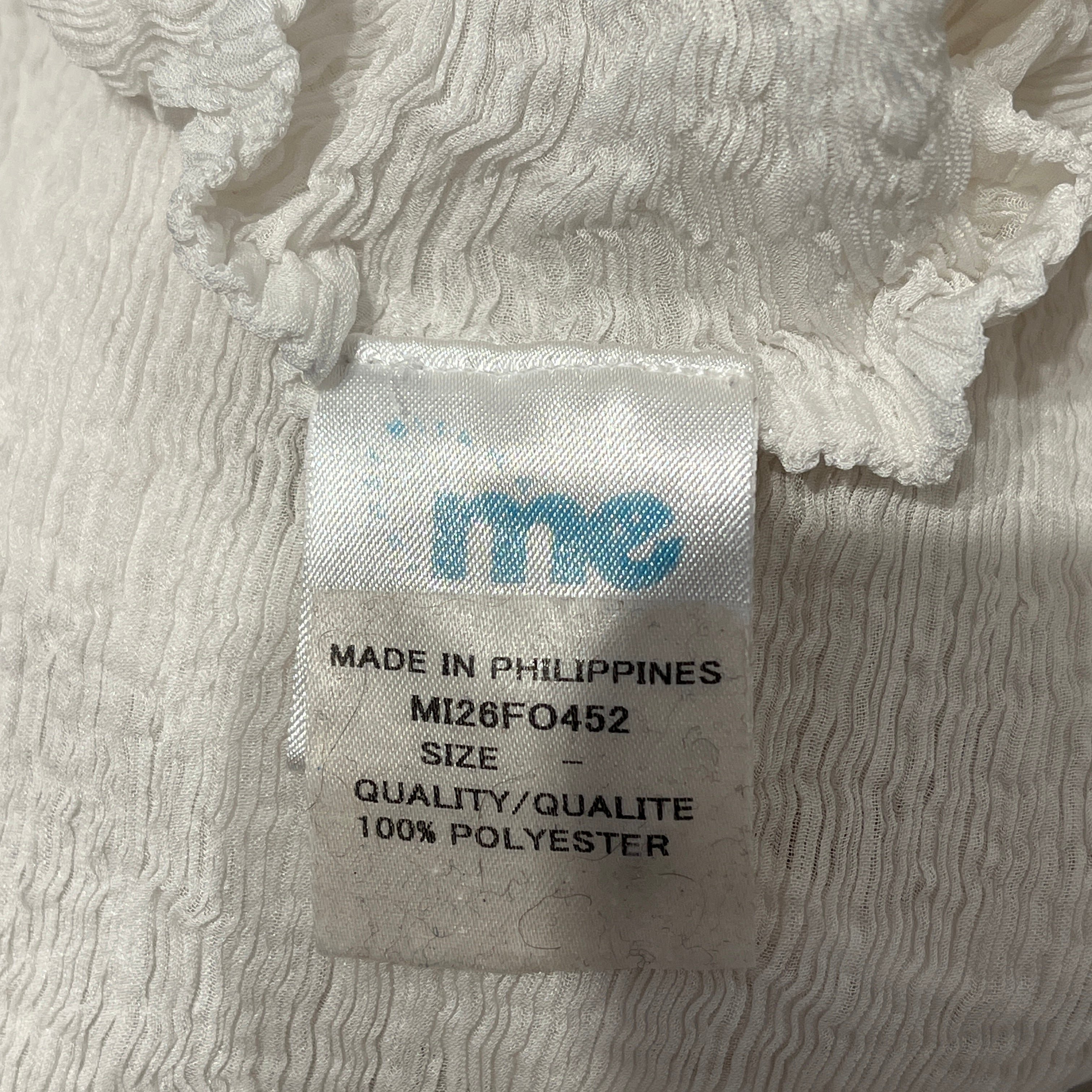 me ISSEY MIYAKE/LS Blouse/OS/Polyester/WHT/textured cardigan view 3