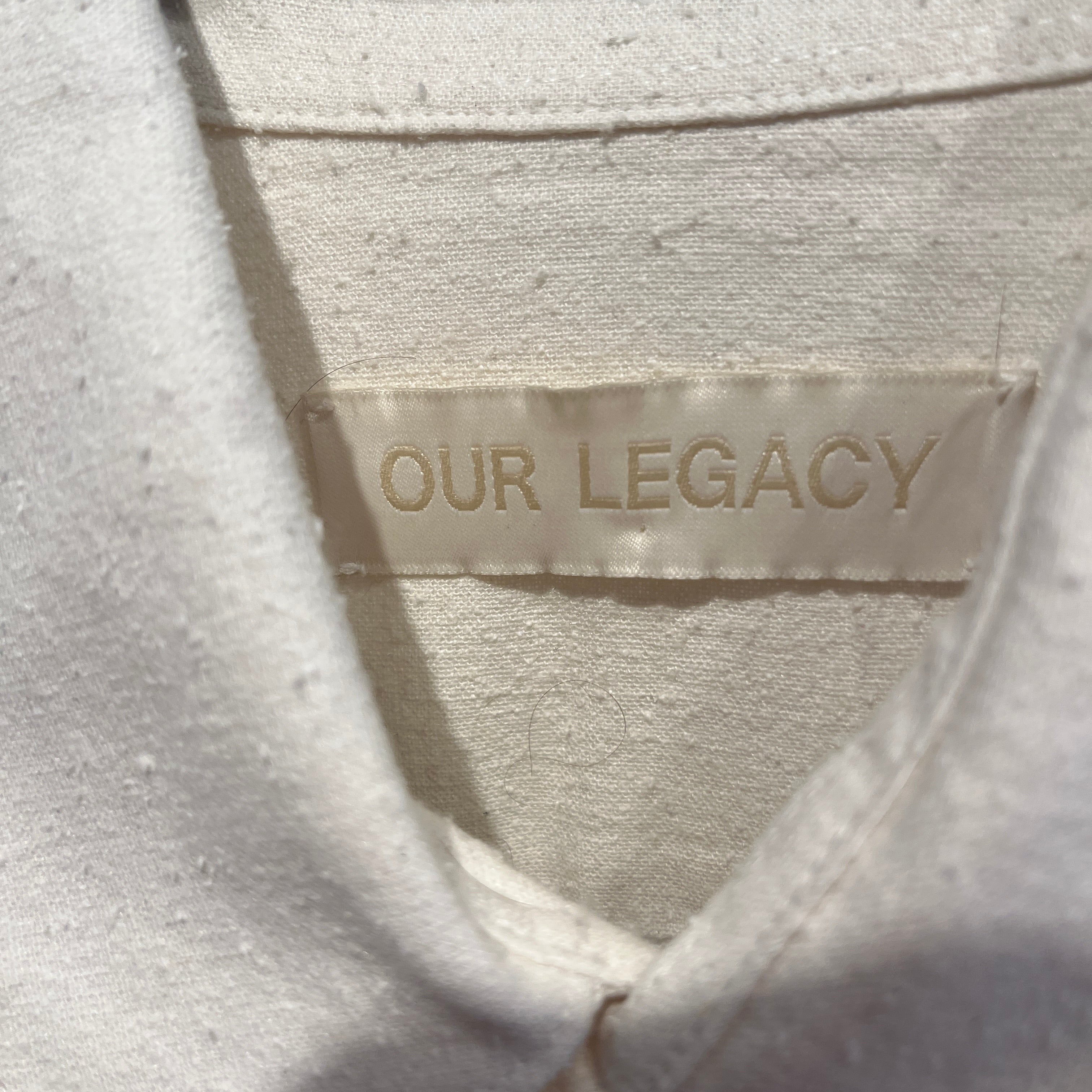 OUR LEGACY/LS Shirt/48/Linen/CRM/pilling design view 4