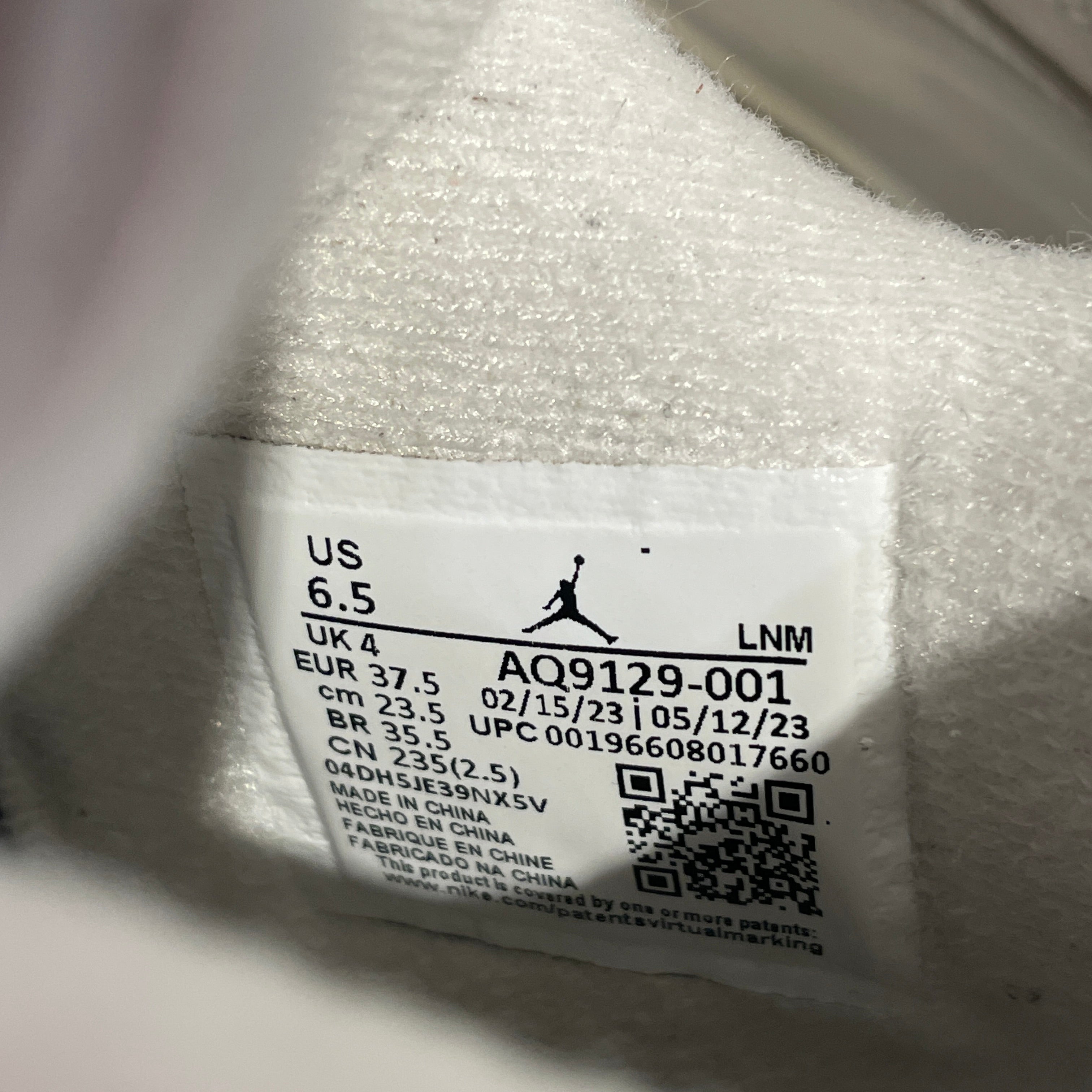 JORDAN BRAND/Hi-Sneakers/US 6.5/GRY/AQ9129-001 view 7
