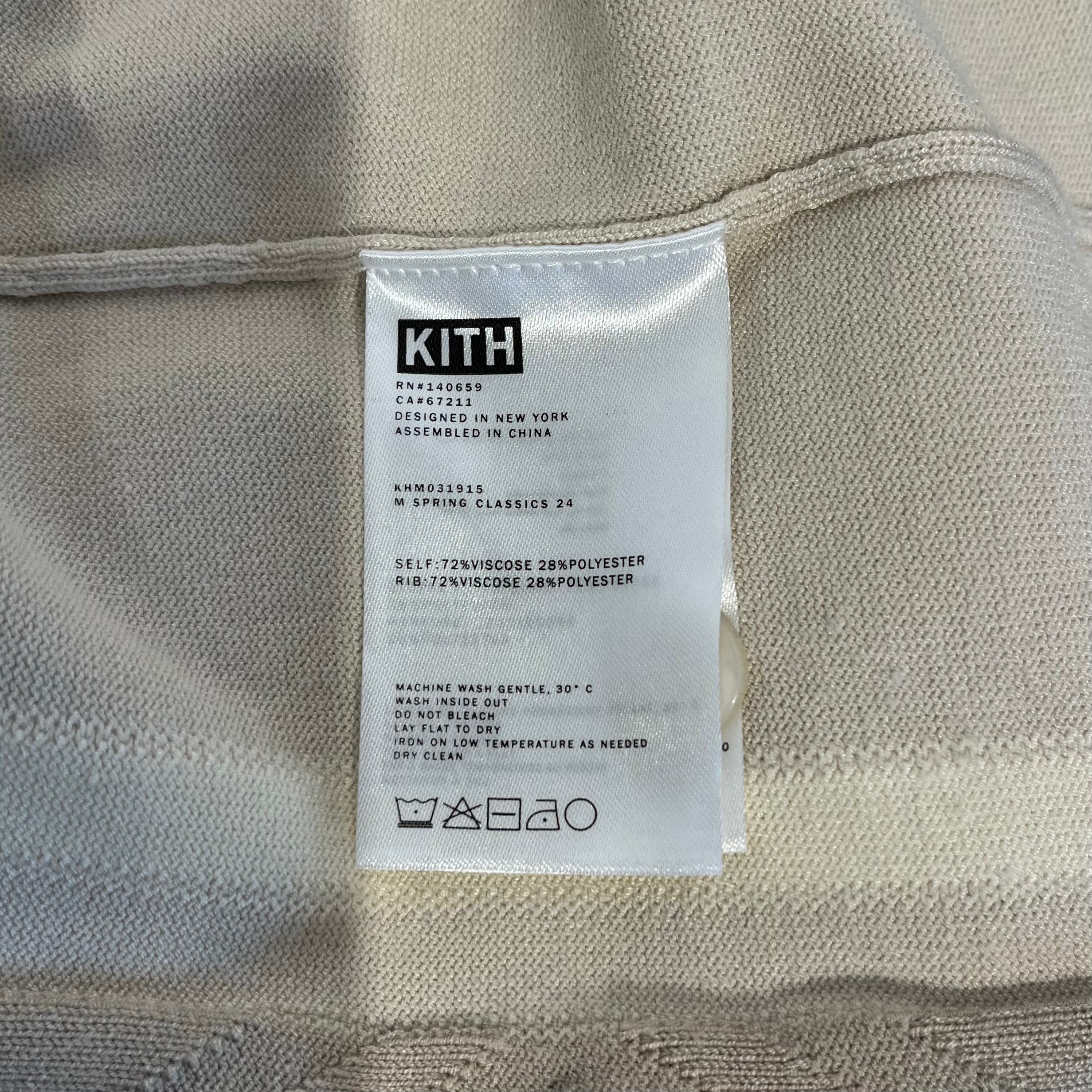 KITH/LS Shirt/M/BEG/DIAMOND PATTERN view 4