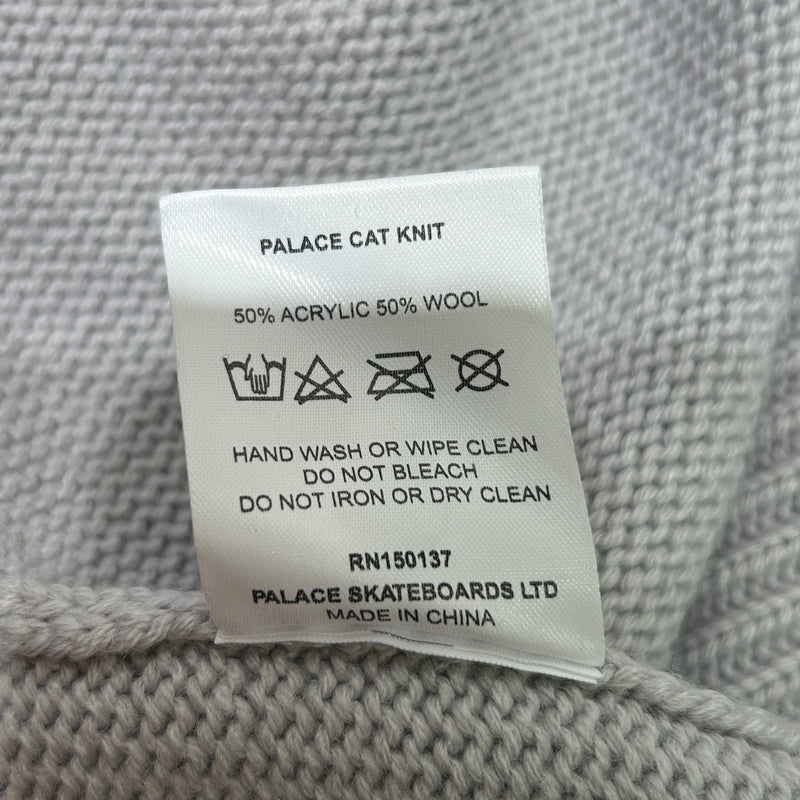 PALACE/Sweater/L/Graphic/Acrylic/GRY/CAT KNIT CLOUDY