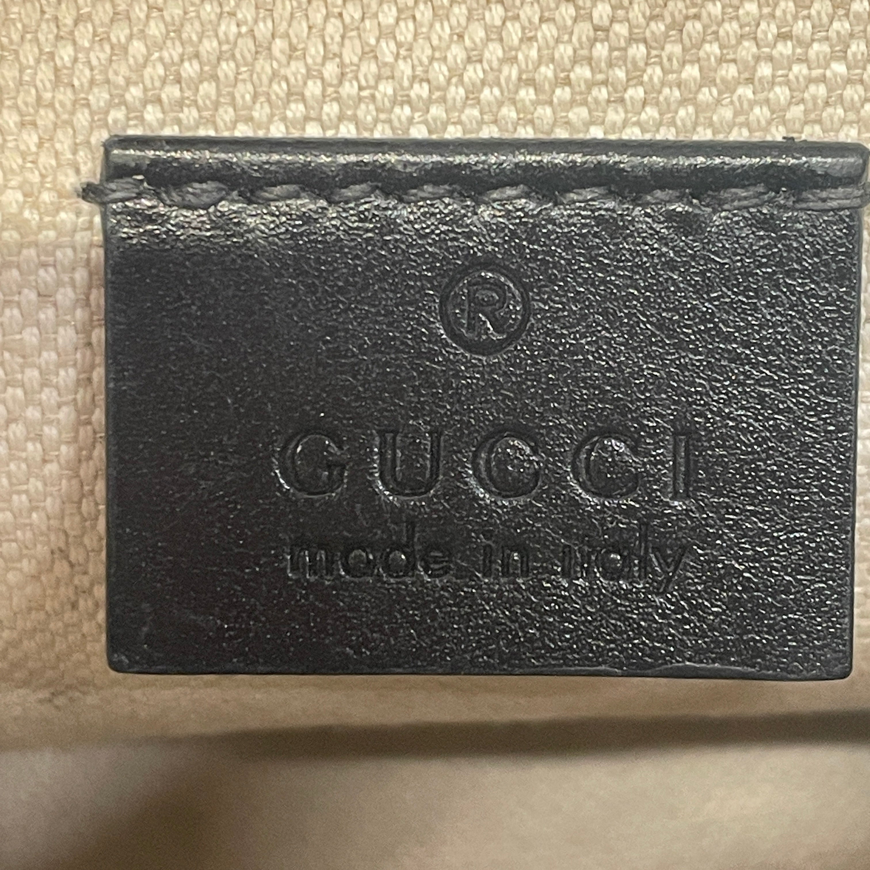 GUCCI/Fanny Pack/Monogram/Leather/BLK/GG view 4