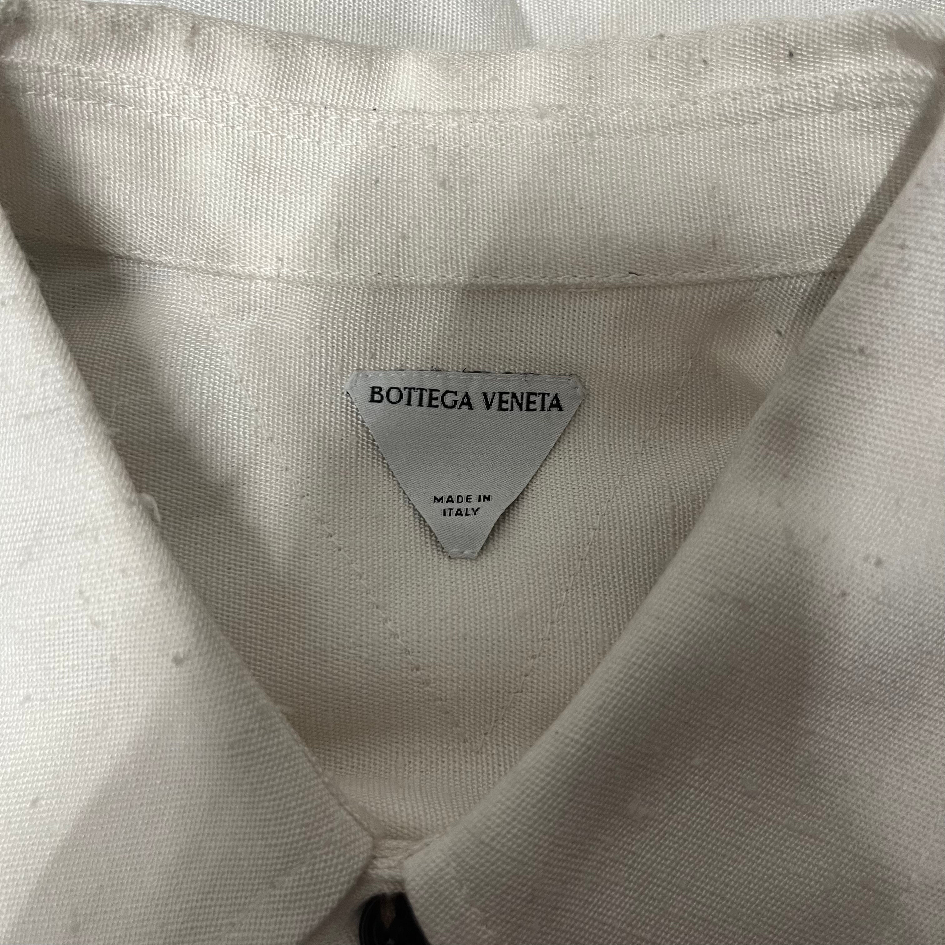 BOTTEGA VENETA/Jacket/50/CRM/linen view 3