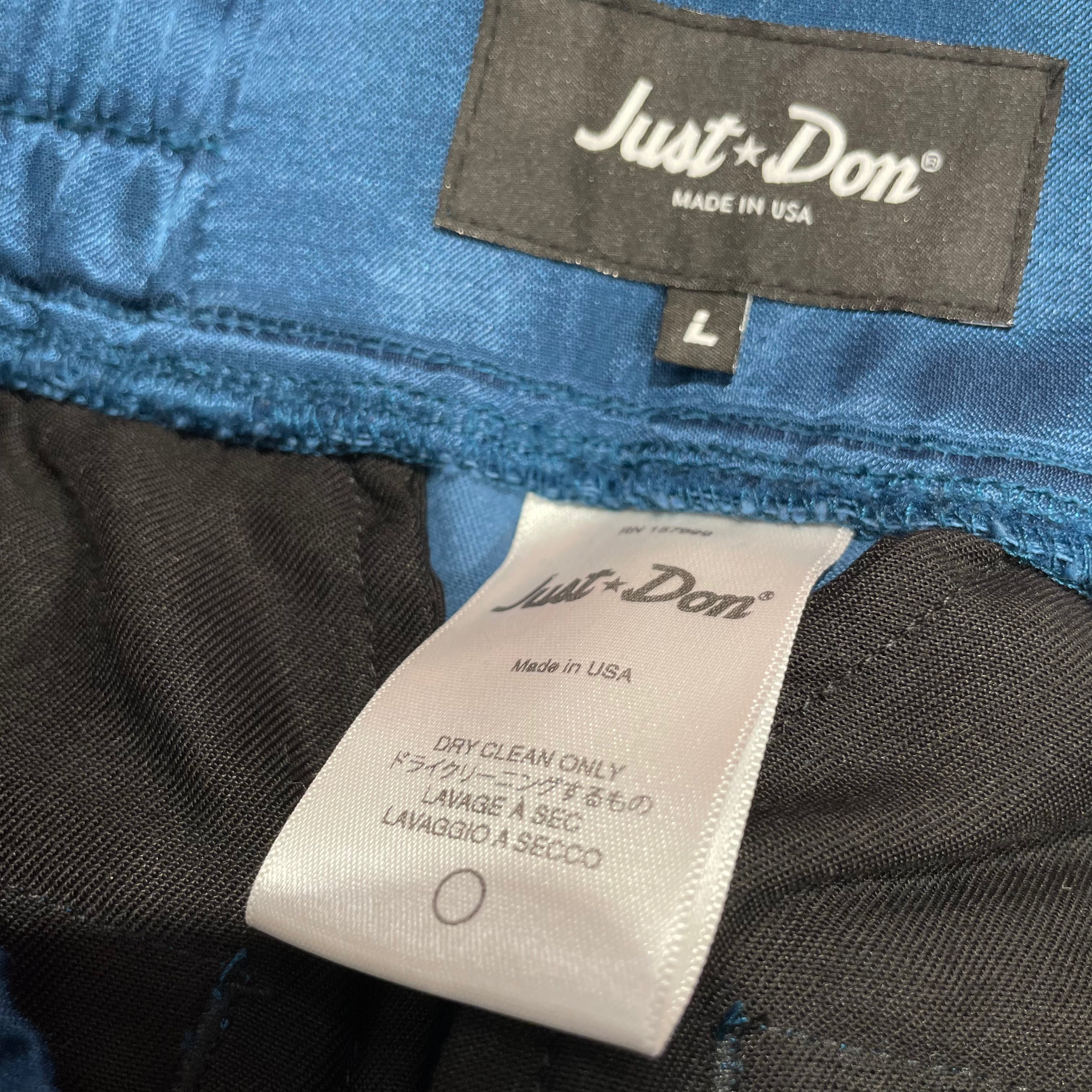 JUST DON/Pants/L/BLU/leopard tearaway joggers view 3