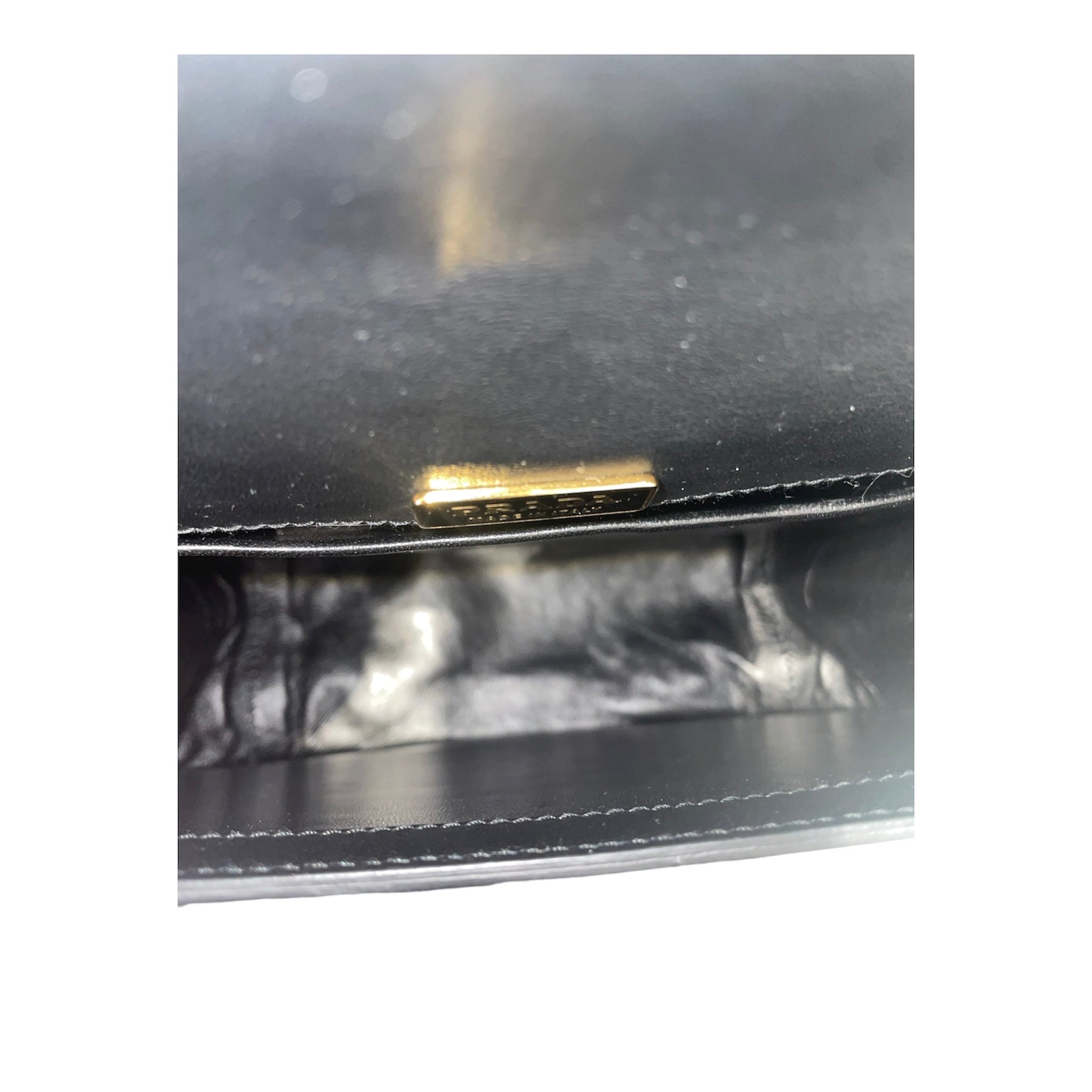 PRADA/Bag/Leather/BLK/CROC STRAP PIONNIERE BAG view 5