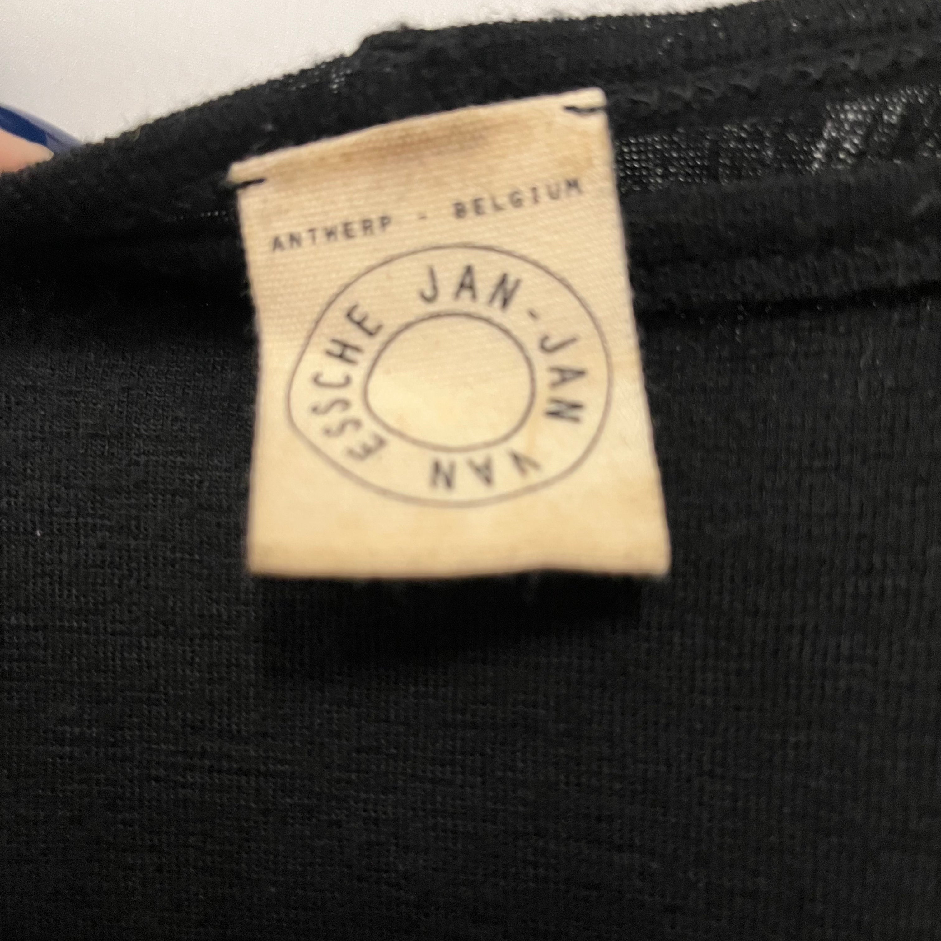 JAN-JAN VAN ESSCHE/LS T-Shirt/XS/Wool/BLK/ view 3