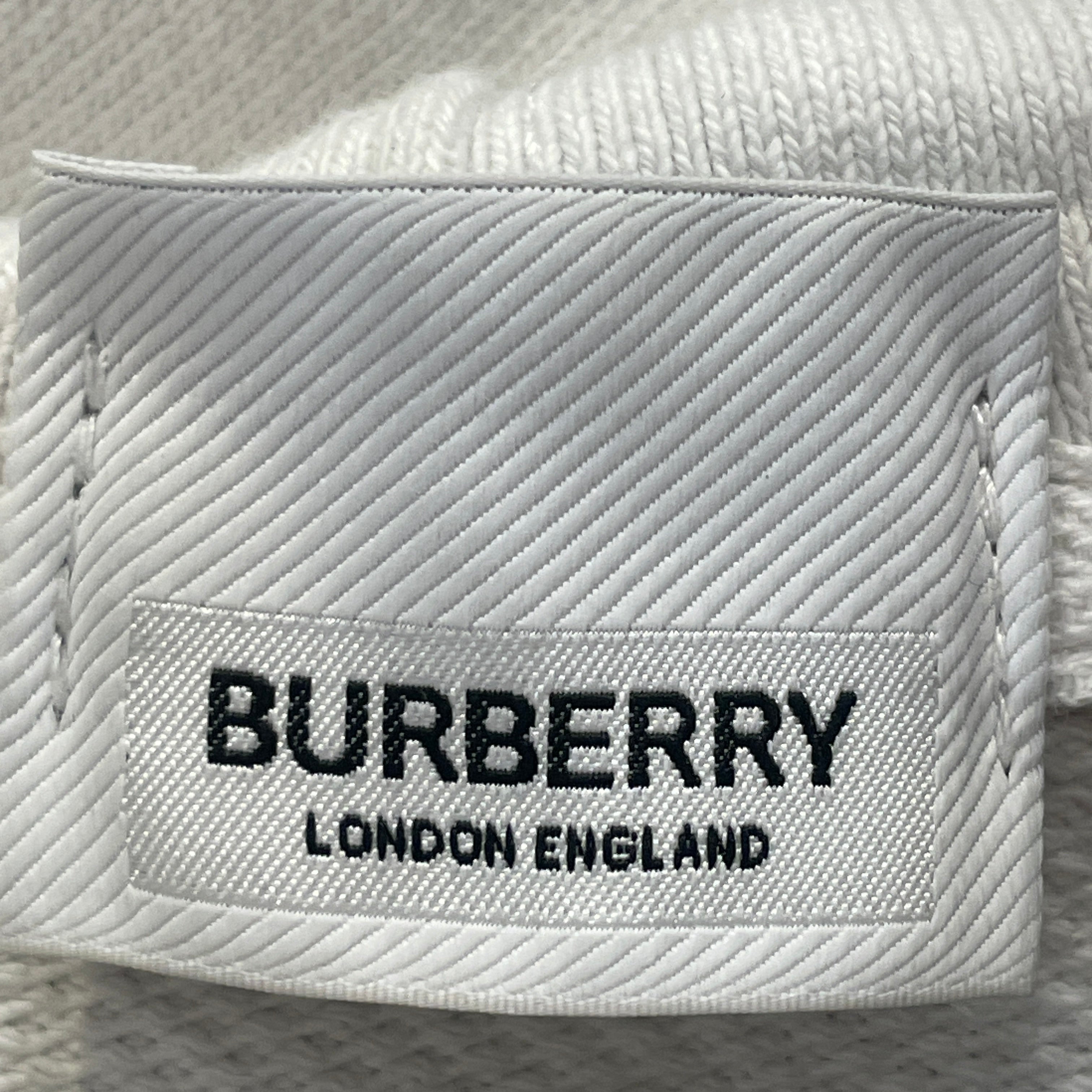BURBERRY/Hoodie/L/Graphic/Cotton/WHT/Horseferry Logo view 4