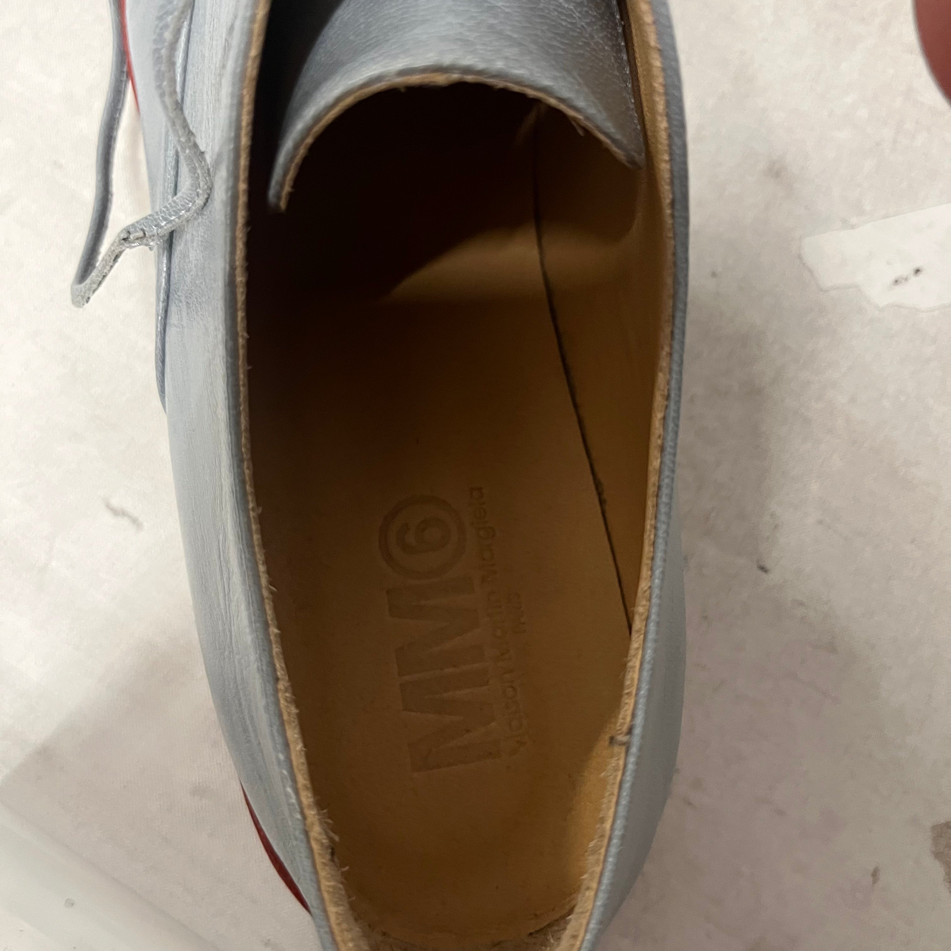 Maison Martin Margiela/Dress Shoes/US 6/Leather/BLU/two tone leather oxfords view 4