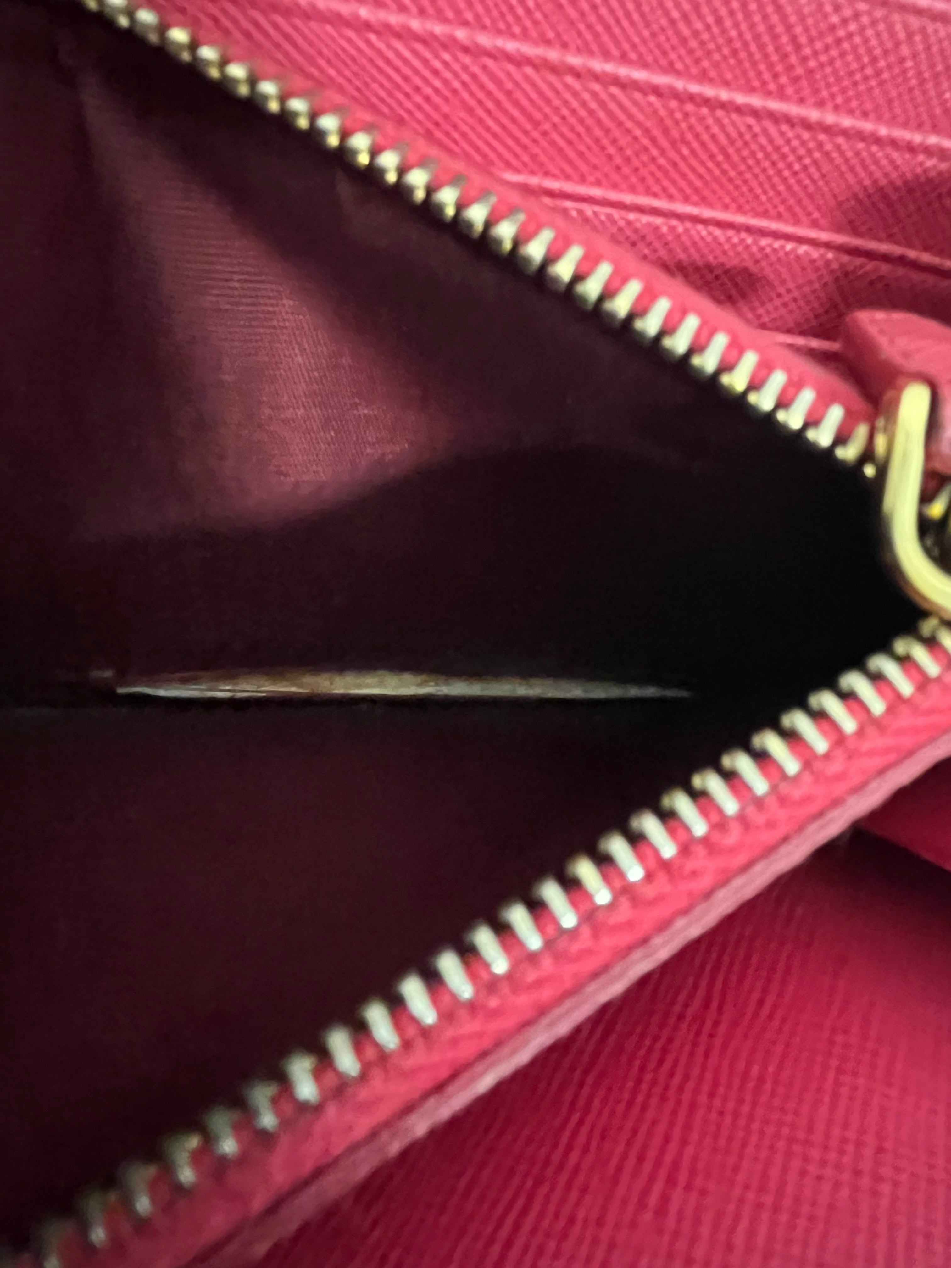 PRADA/Long Wallet/Leather/PNK/BOW WALLET view 4