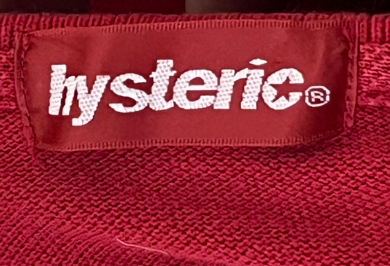 HYSTERIC GLAMOUR/T-Shirt/Cotton/RED/SPEAK NO EVIL view 3