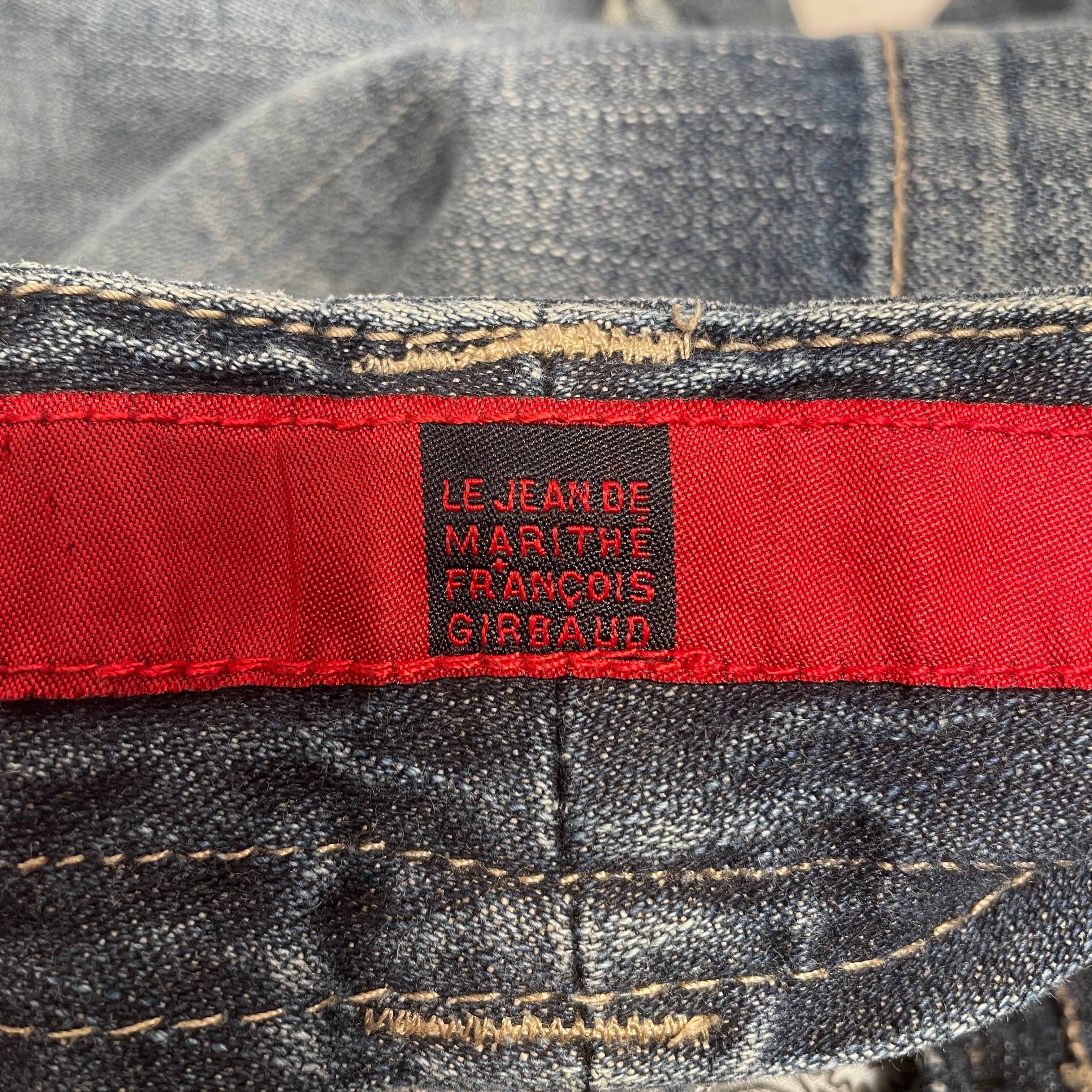 MARTHE FRANCOIS GIRBRAUD/Straight Pants/36/Denim/NVY/MARTHE FRANCIOUS view 3
