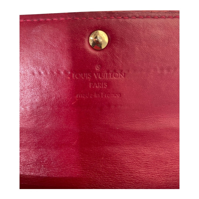 LOUIS VUITTON/Long Wallet/Black/Leather/