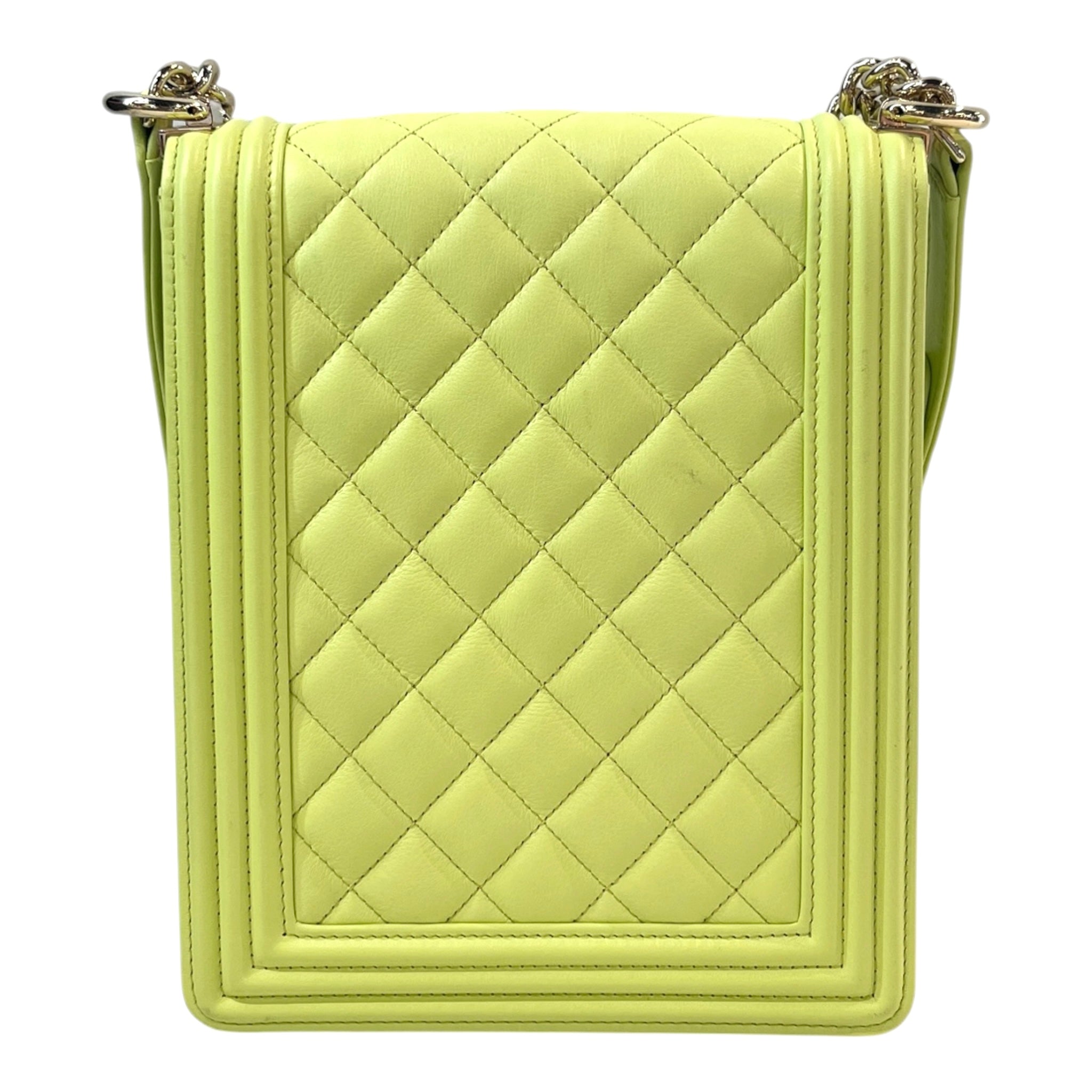 CHANEL/Cross Body Bag/Leather/GRN/SOUTH BOY BAG view 2