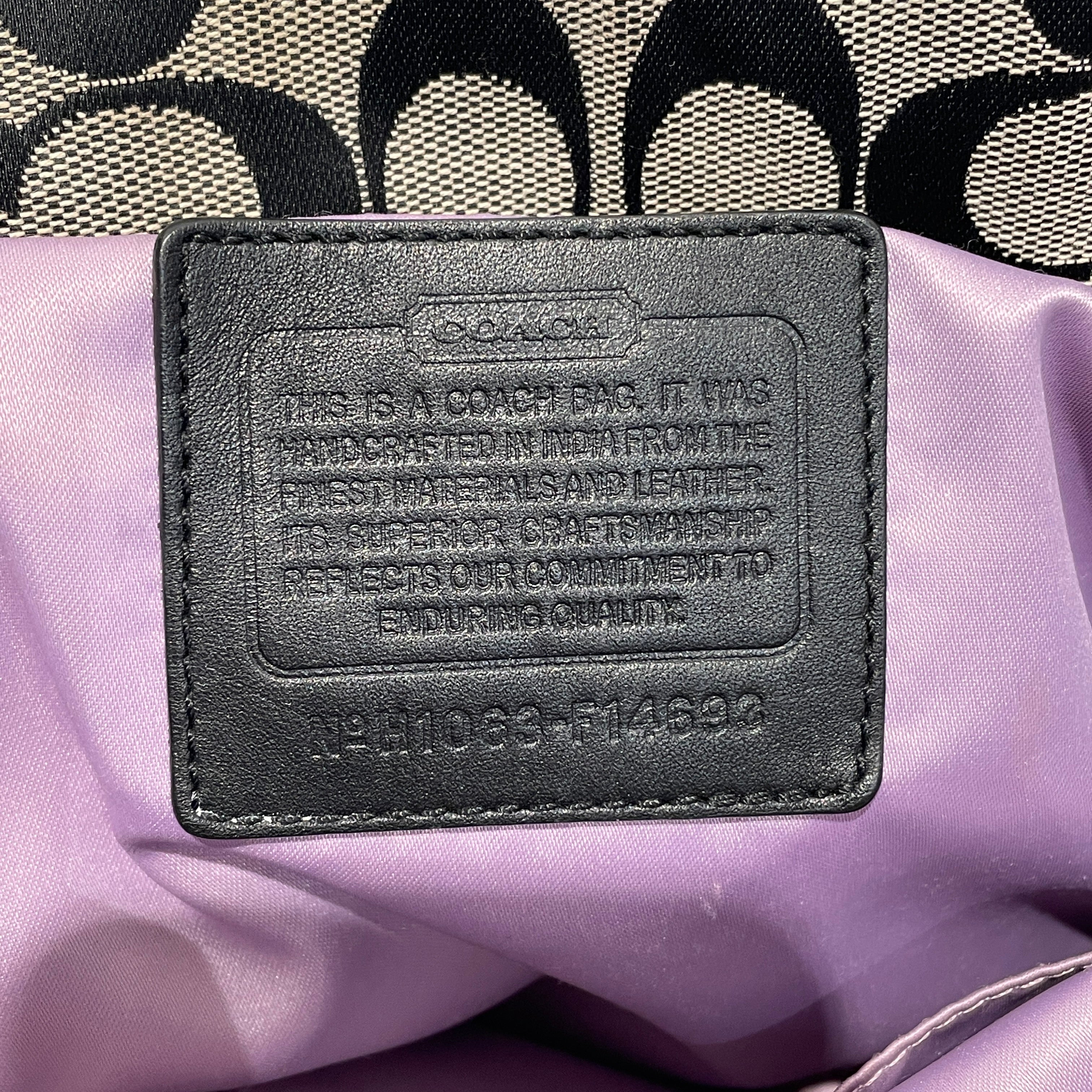 COACH/Hand Bag/Monogram/Cotton/BLK/penelope signature view 7