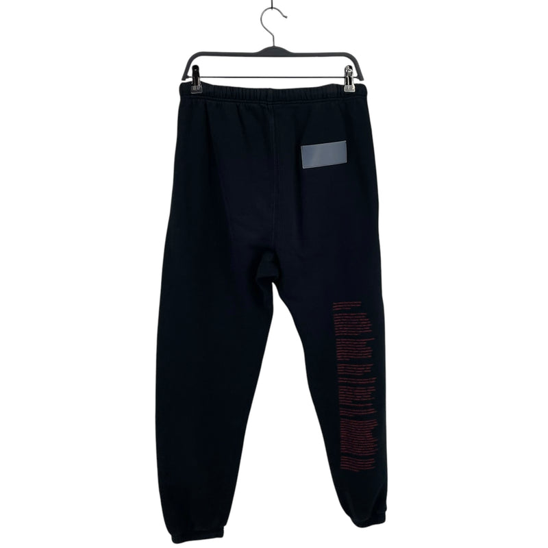 HERON PRESTON/Straight Pants/Cotton/BLK/Graphic/nasa