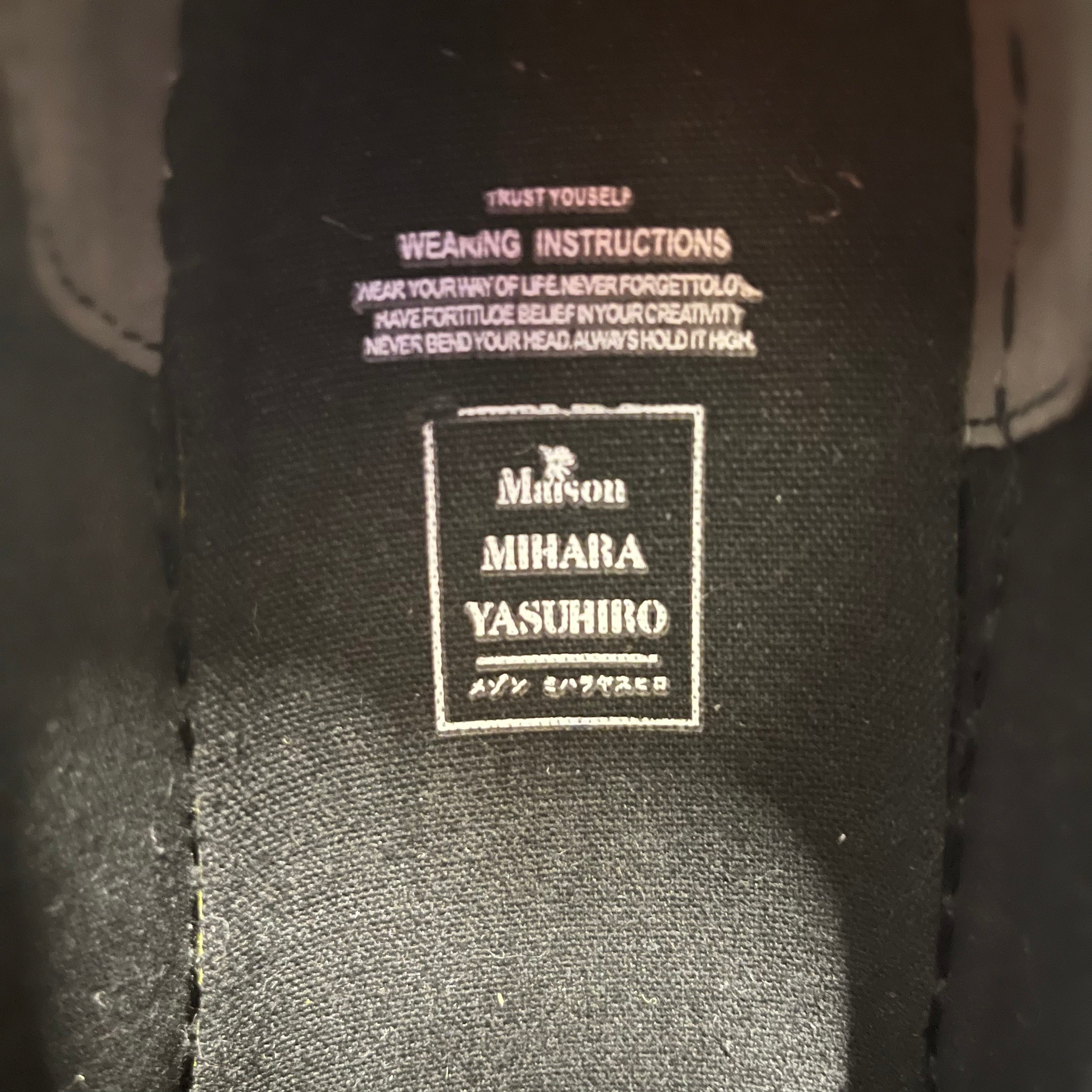 MIHARA YASUHIRO/Low-Sneakers/US 10/Cotton/BLK/HANK OG view 4
