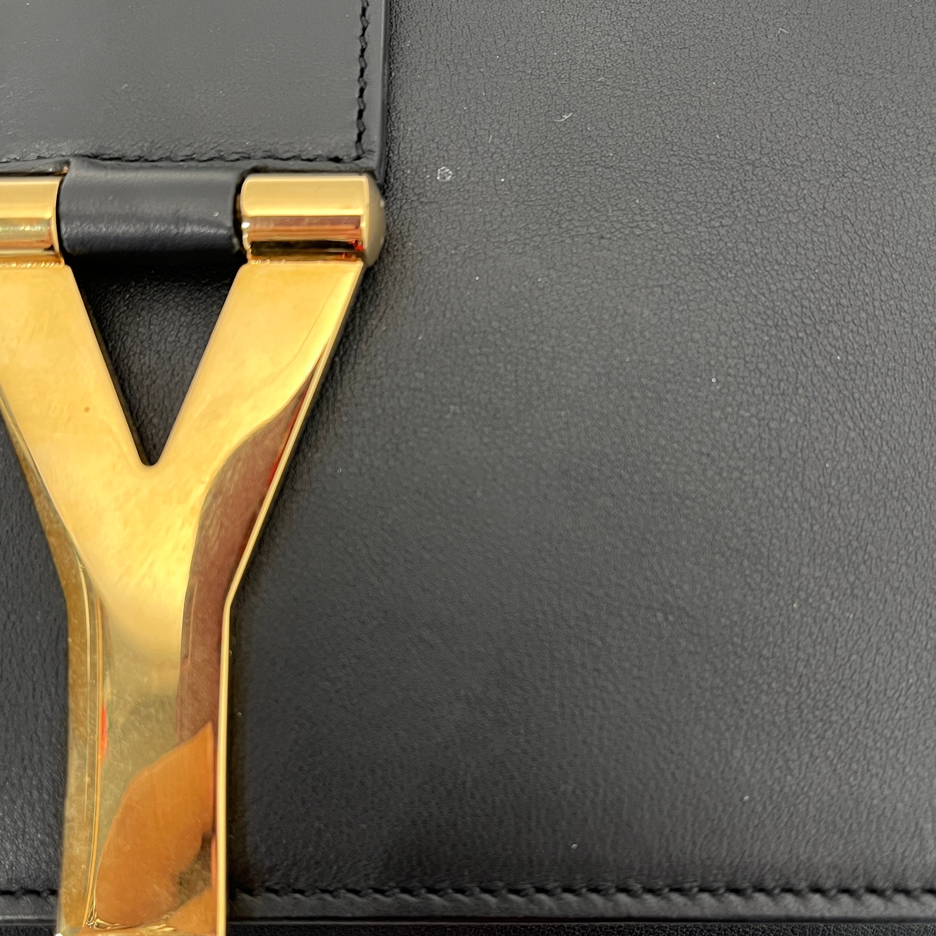 YVES SAINT LAURENT/Clutch Bag/Leather/BLK/Y-LIGNE view 6