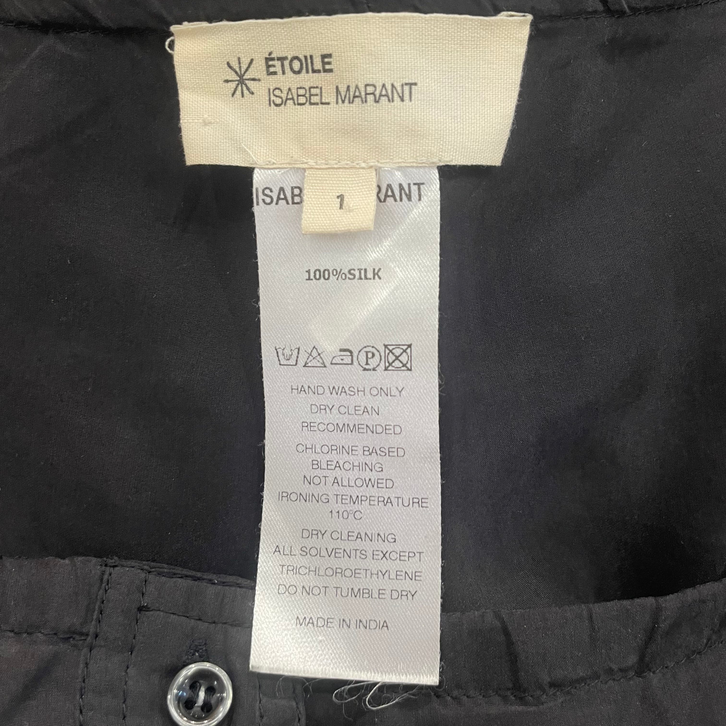 ISABEL MARANT ETOILE/Shorts/Silk/BLK/ view 3