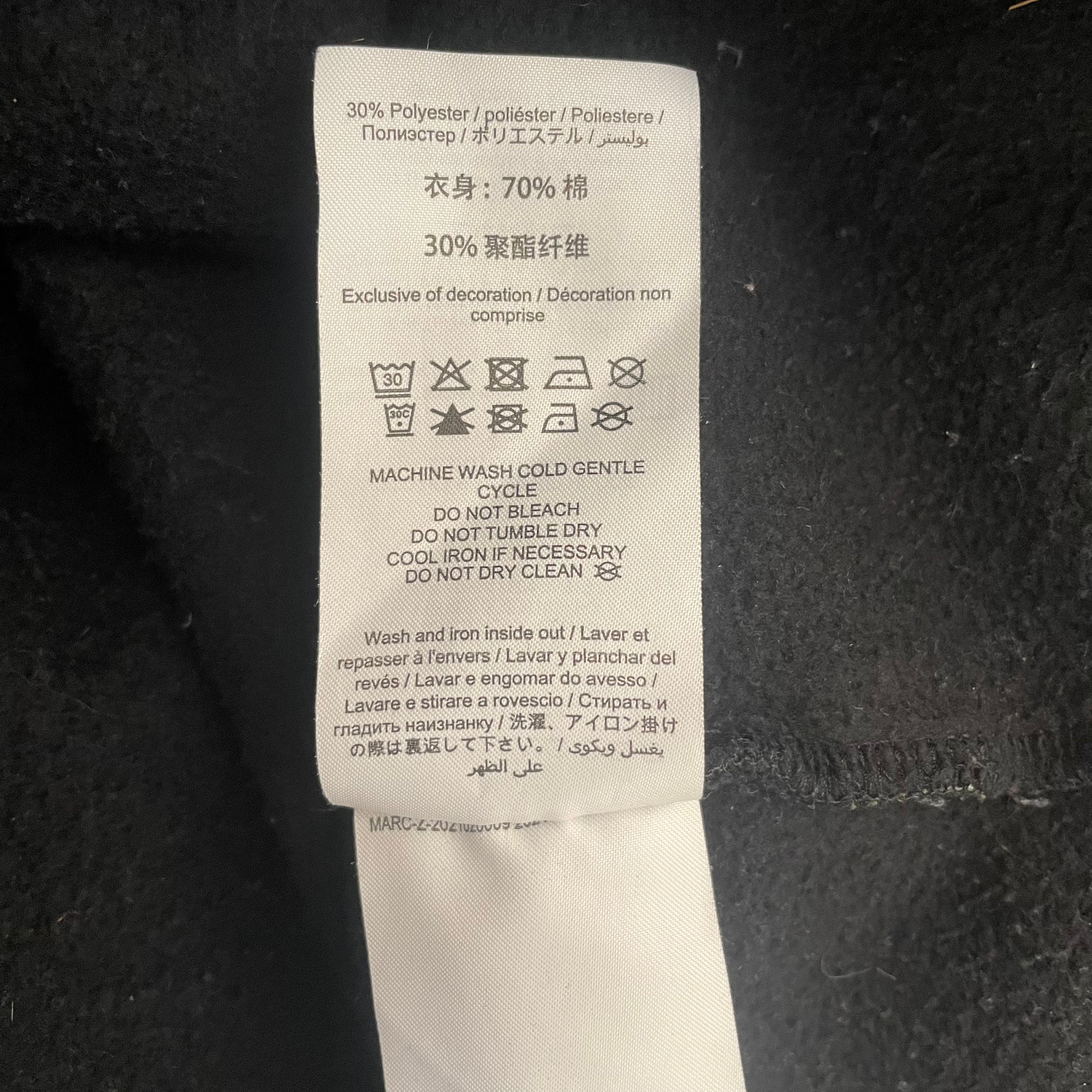 Heaven By Marc Jacobs/STRAY RATS/Hoodie/L/Graphic/Cotton/BLK/DEFTONES GOD HELP ME view 4