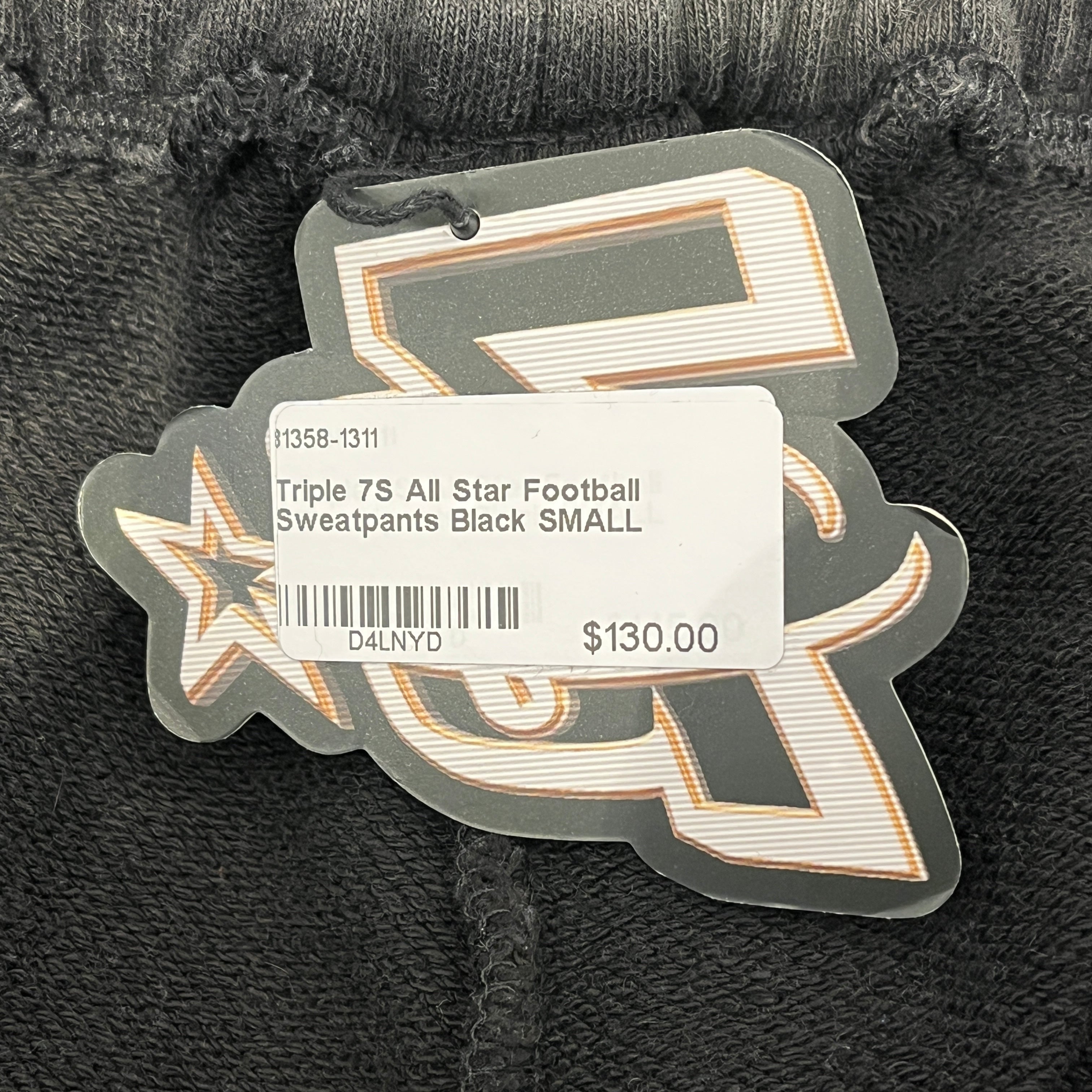 TRIPLE SEVENS/Pants/S/Cotton/BLK/Graphic/ALL STAR FOOTBALL SWEATPANTS view 3