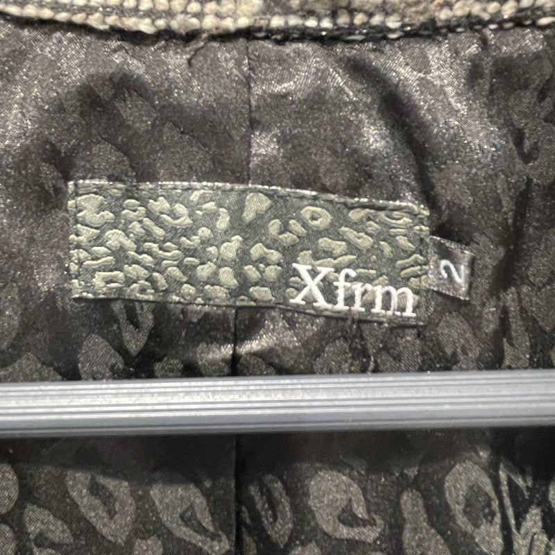 Xfrm/Coat/2/Cotton/BLK/Animal Pattern/Xfrm Cheetah Print Coat