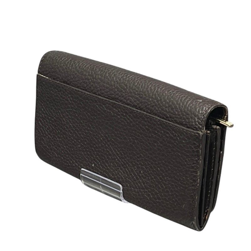 BURBERRY/Long Wallet/Leather/BRW/SAFFIANO LEATHER