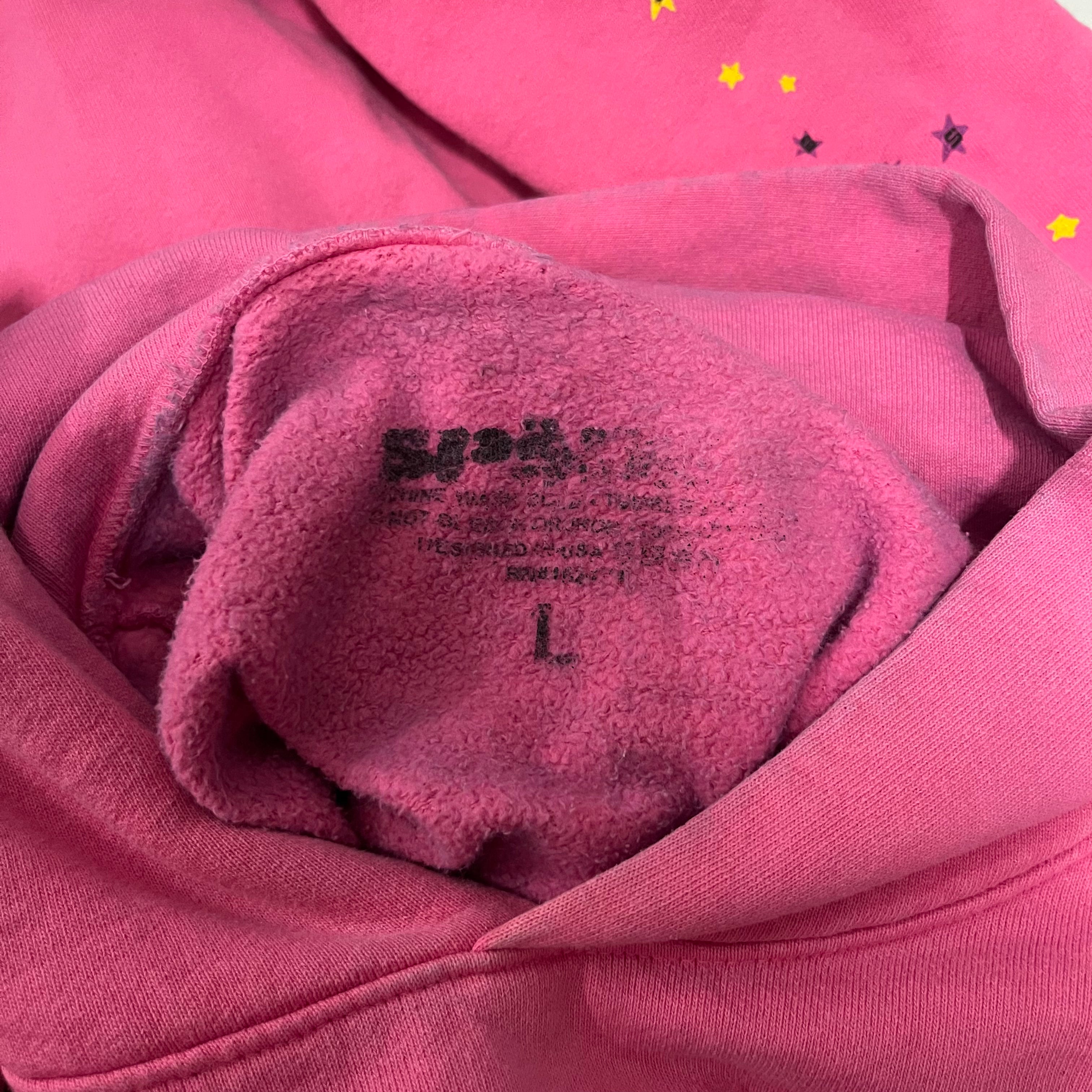 Sp5der/Sweatshirt/L/Graphic/Cotton/PNK/PNK graphic view 3