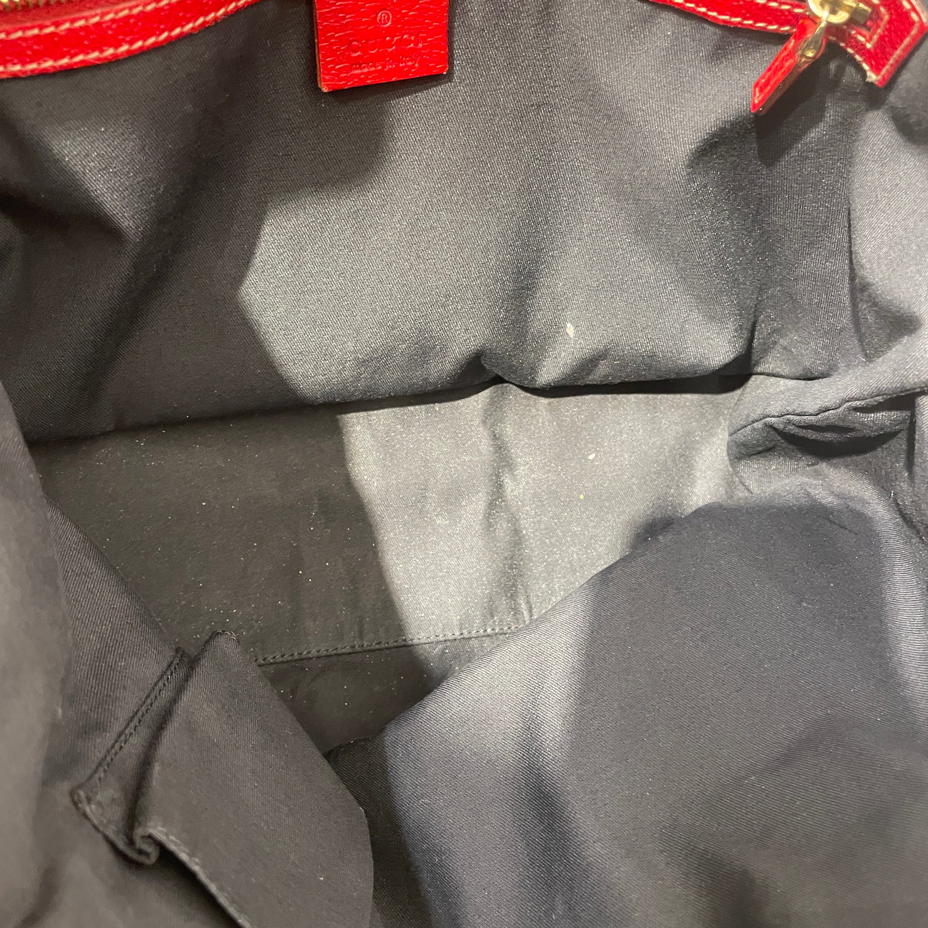 GUCCI/Hand Bag/Monogram/Cotton/NVY/joicoeur/red/purse&boot charm view 4
